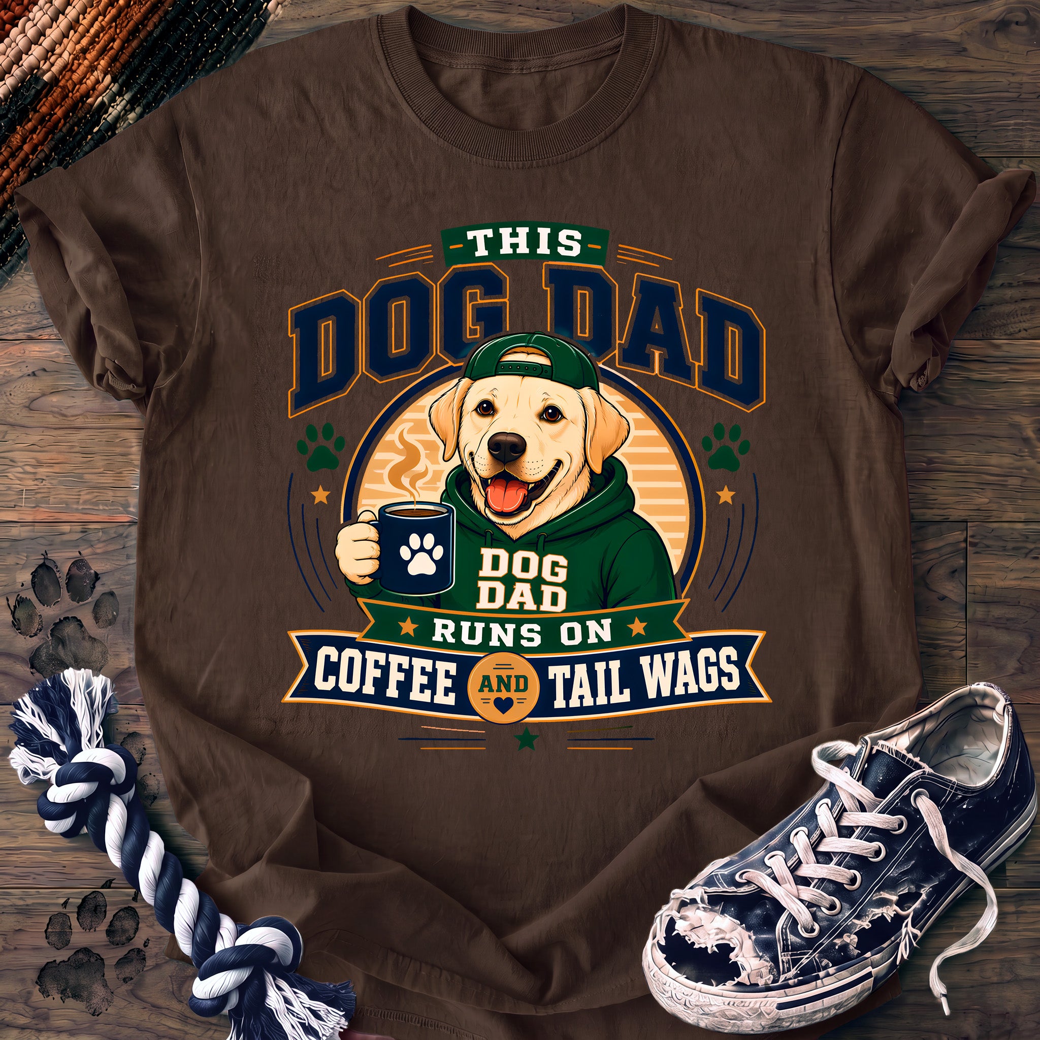 PAWSSION CLUB t-shirt in Espresso color - SKU PC-0040