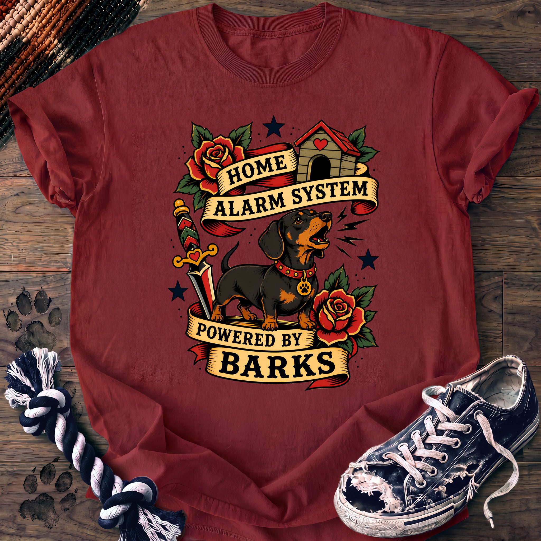 PAWSSION CLUB t-shirt in Chili color - SKU PC-0041