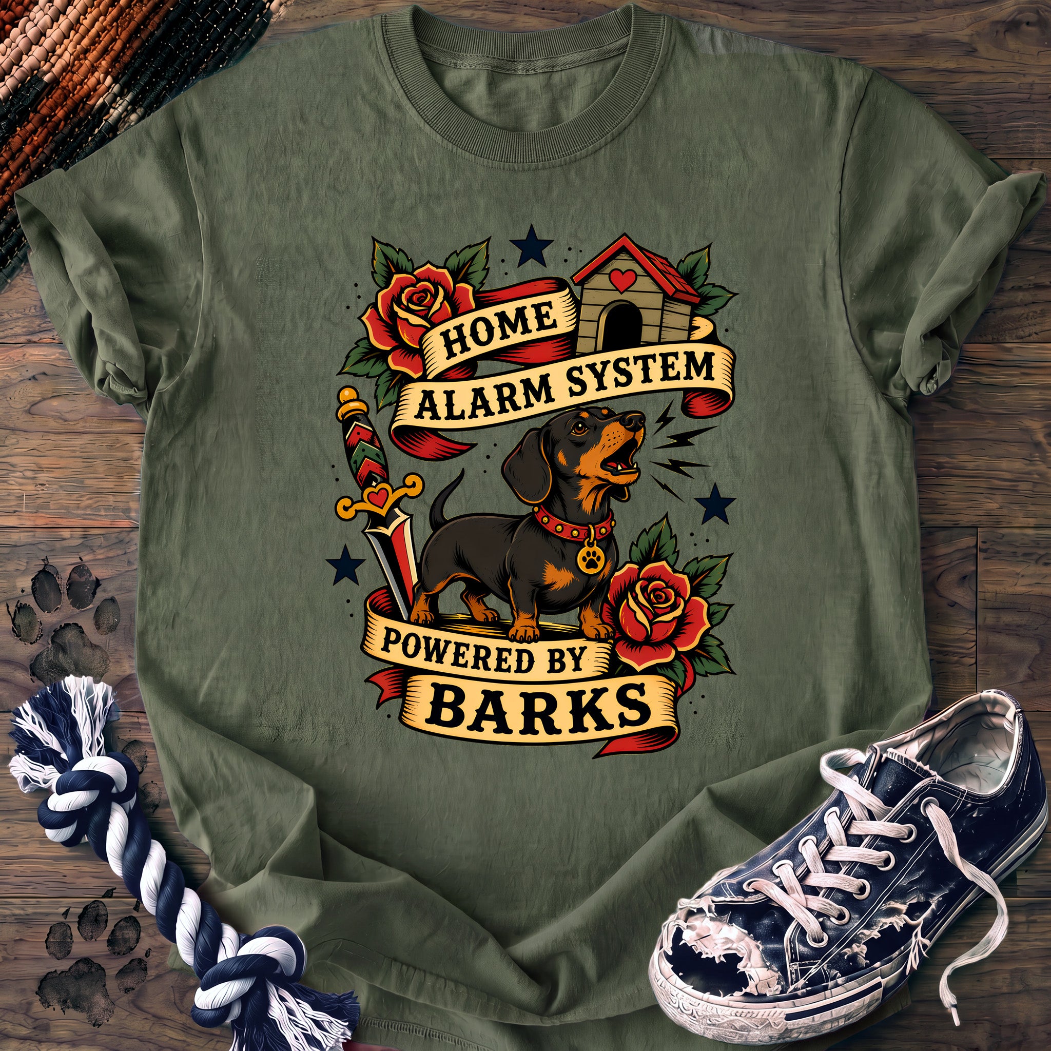 PAWSSION CLUB t-shirt in LightGreen color - SKU PC-0041
