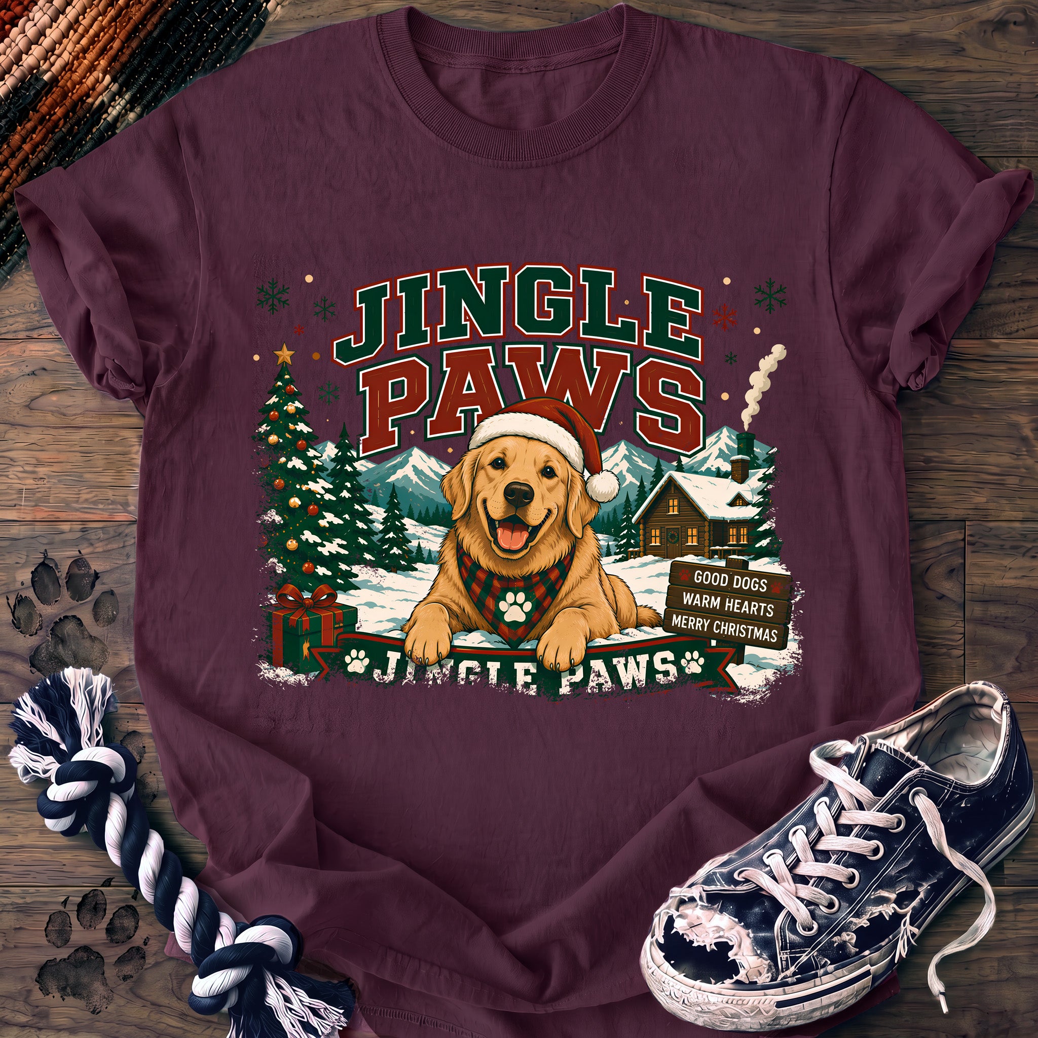 PAWSSION CLUB t-shirt in Berry color - SKU PC-0042
