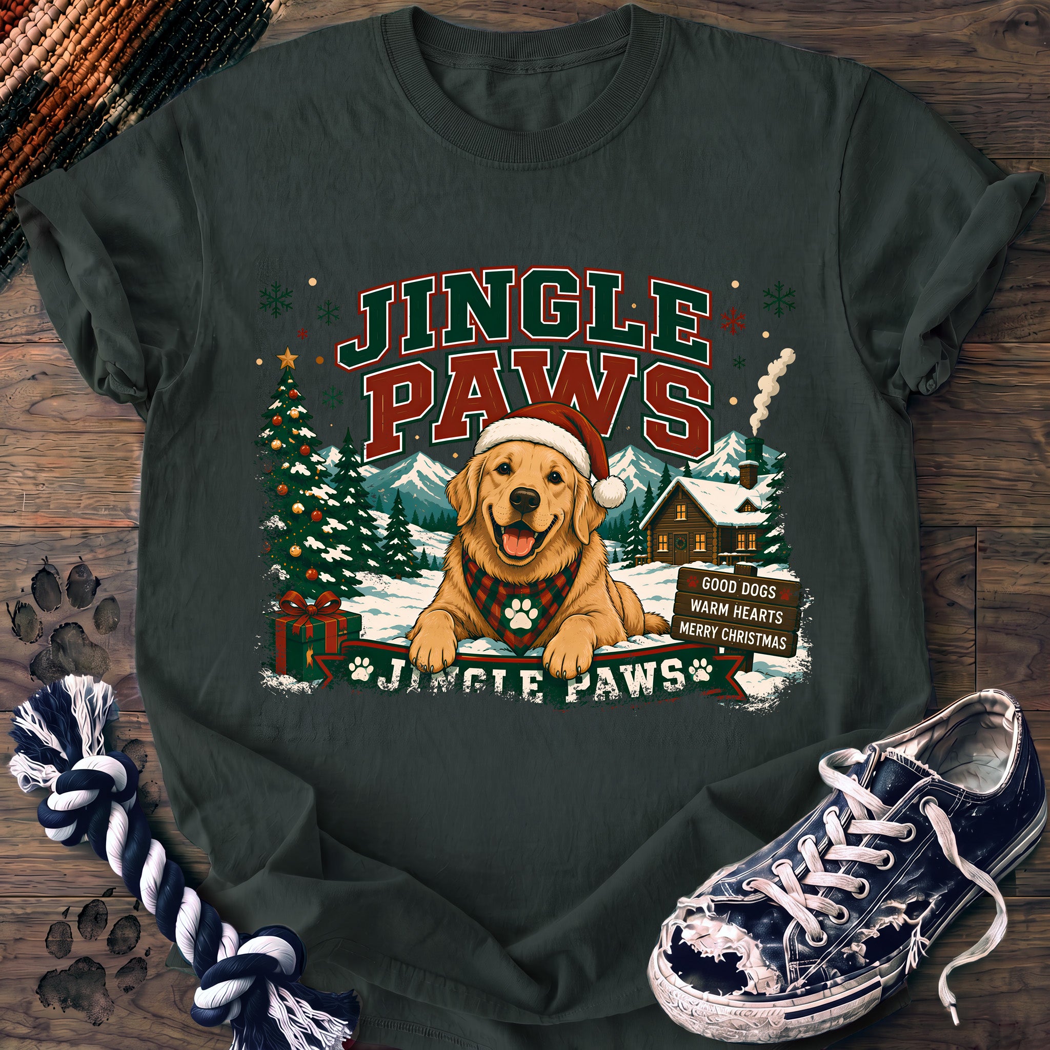 PAWSSION CLUB t-shirt in BlueSpruce color - SKU PC-0042