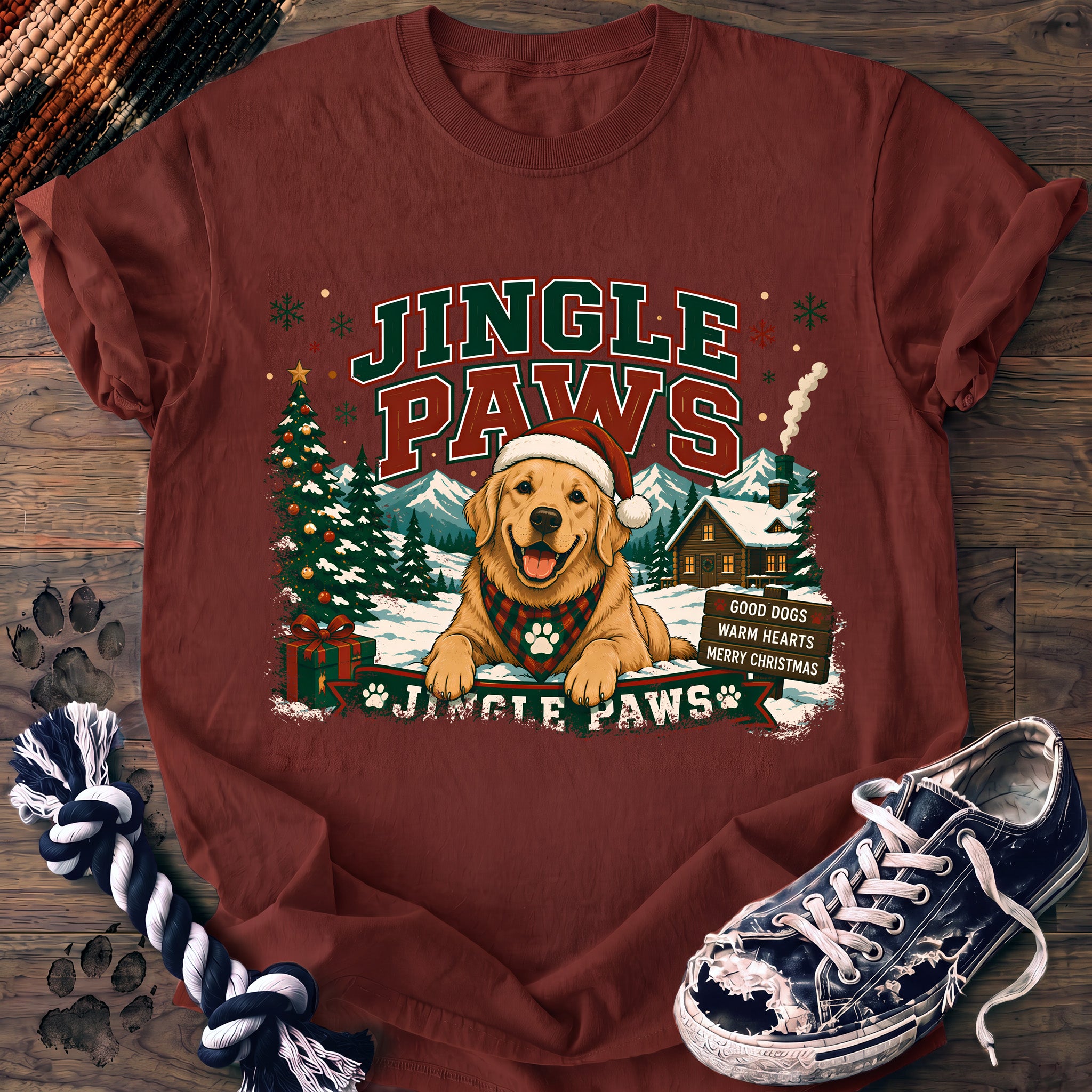 PAWSSION CLUB t-shirt in Brick color - SKU PC-0042