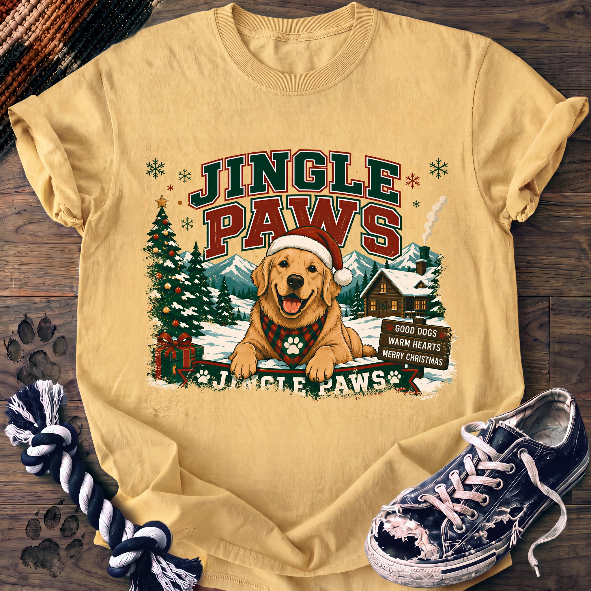 PAWSSION CLUB t-shirt in Butter color - SKU PC-0042