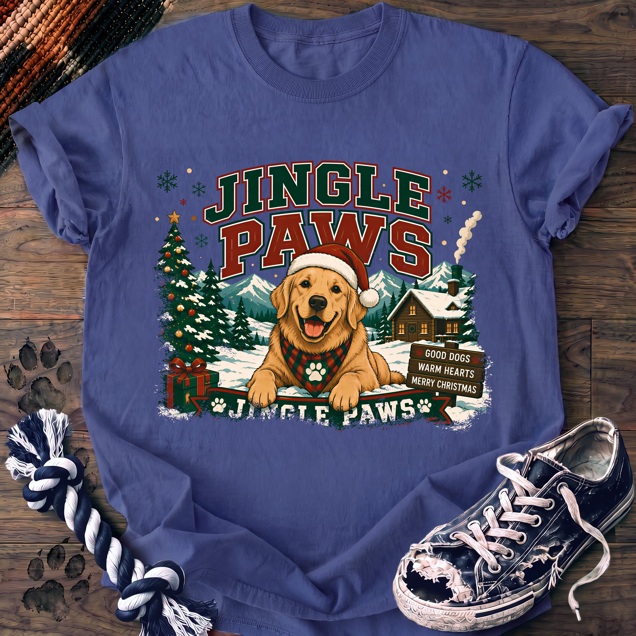 PAWSSION CLUB t-shirt in FloBlue color - SKU PC-0042