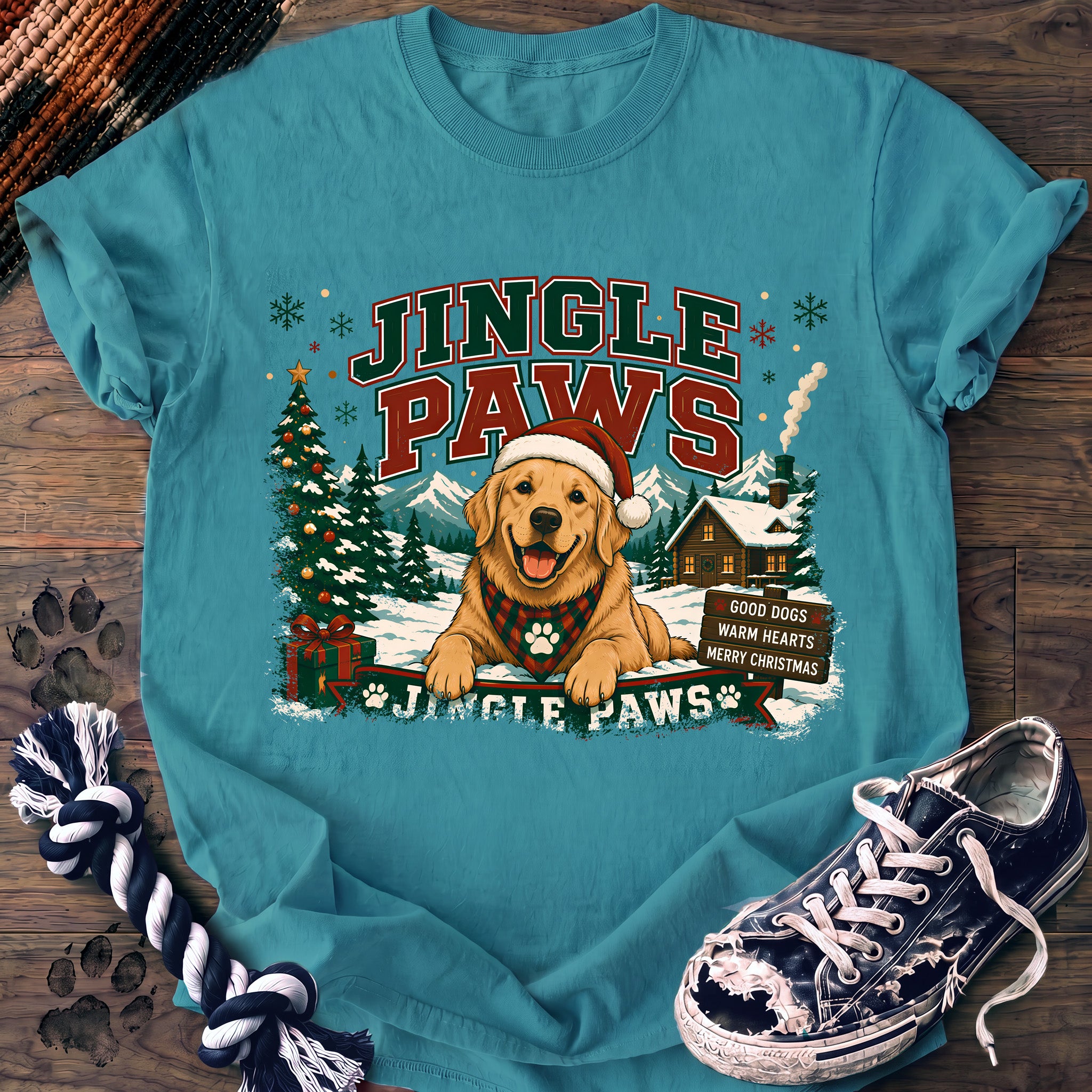 PAWSSION CLUB t-shirt in LagoonBlue color - SKU PC-0042