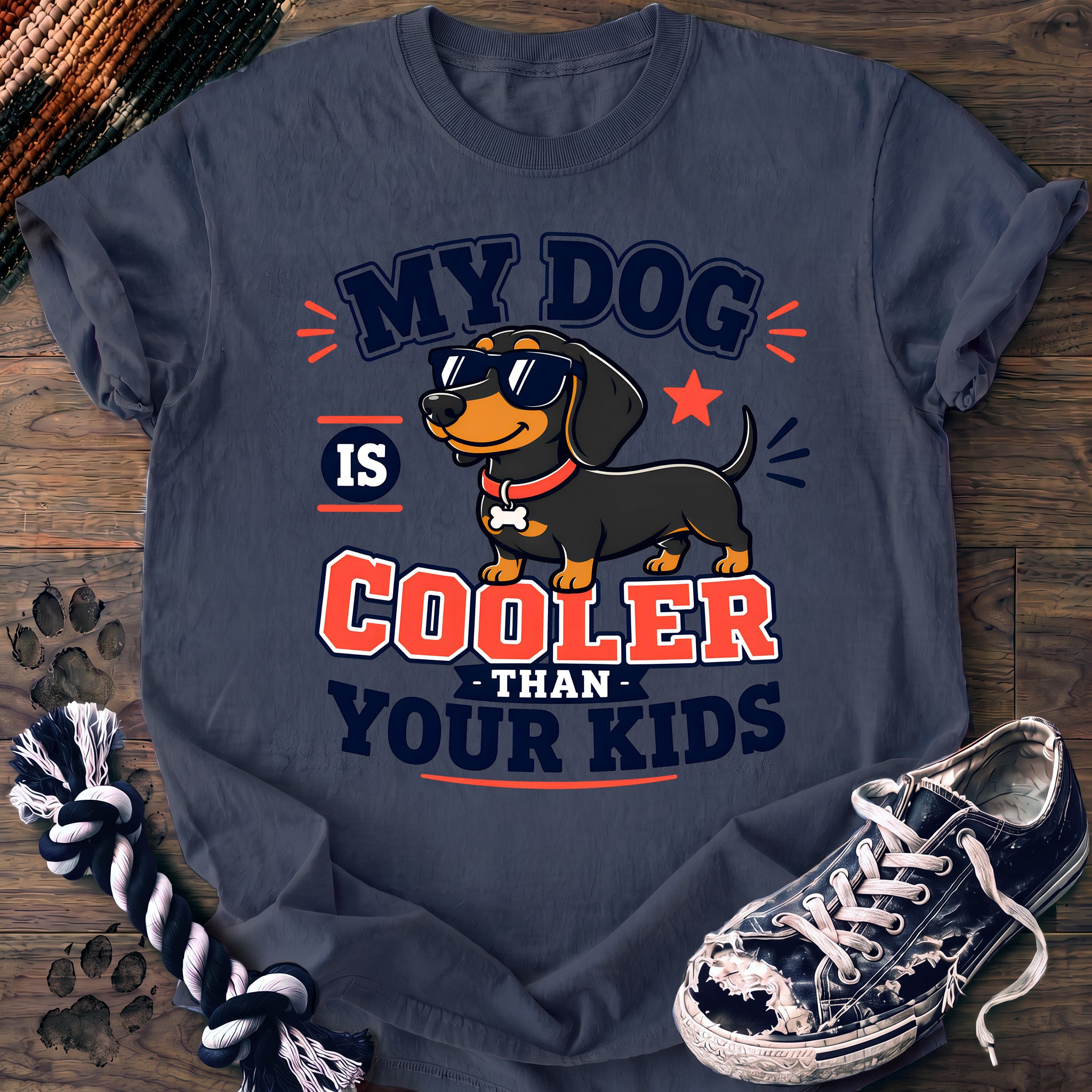 PAWSSION CLUB t-shirt in BlueJean color - SKU PC-0043