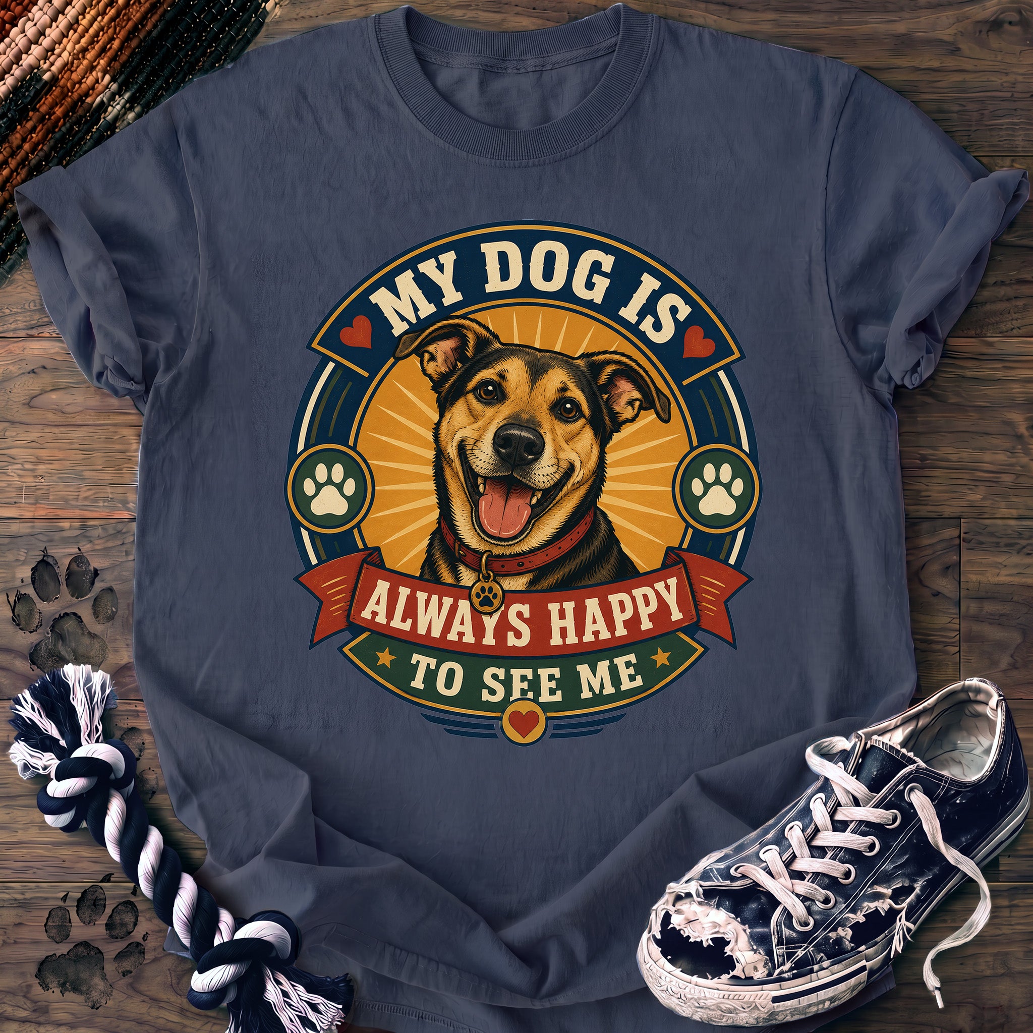 PAWSSION CLUB t-shirt in BlueJean color - SKU PC-0044