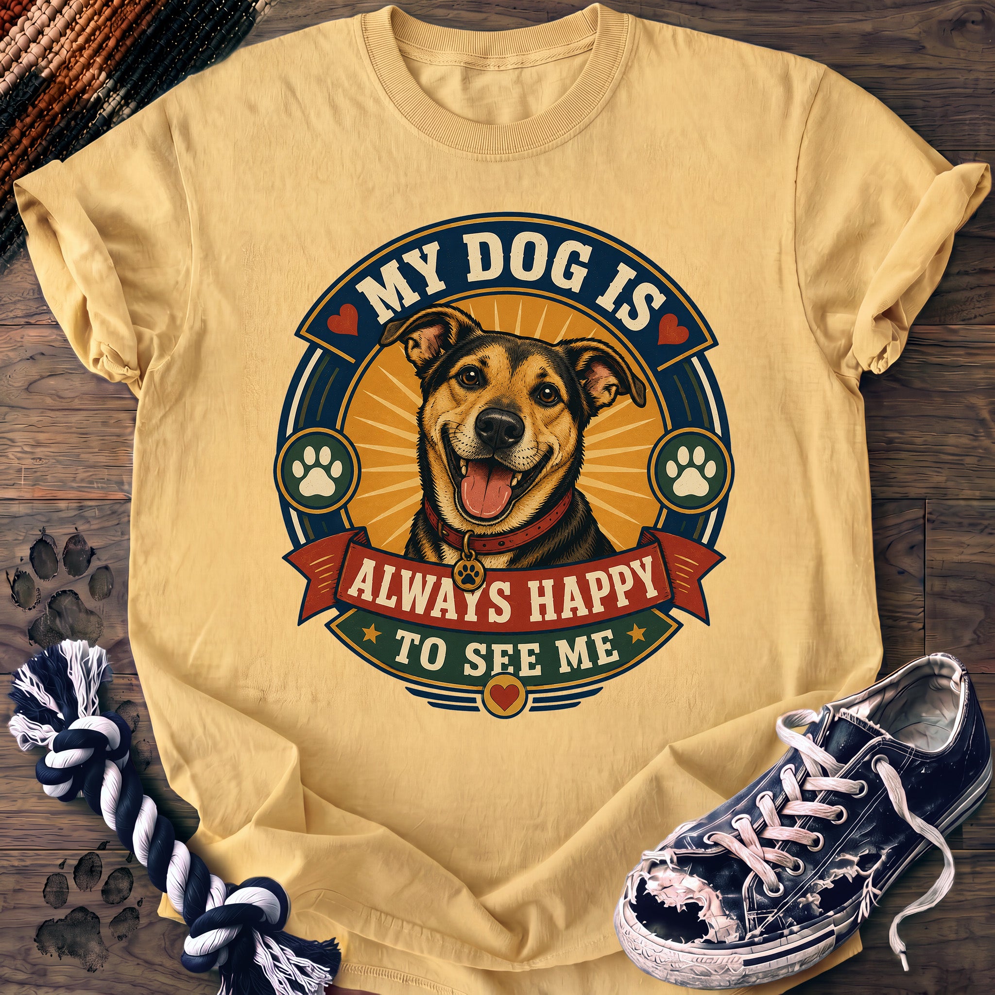 PAWSSION CLUB t-shirt in Butter color - SKU PC-0044