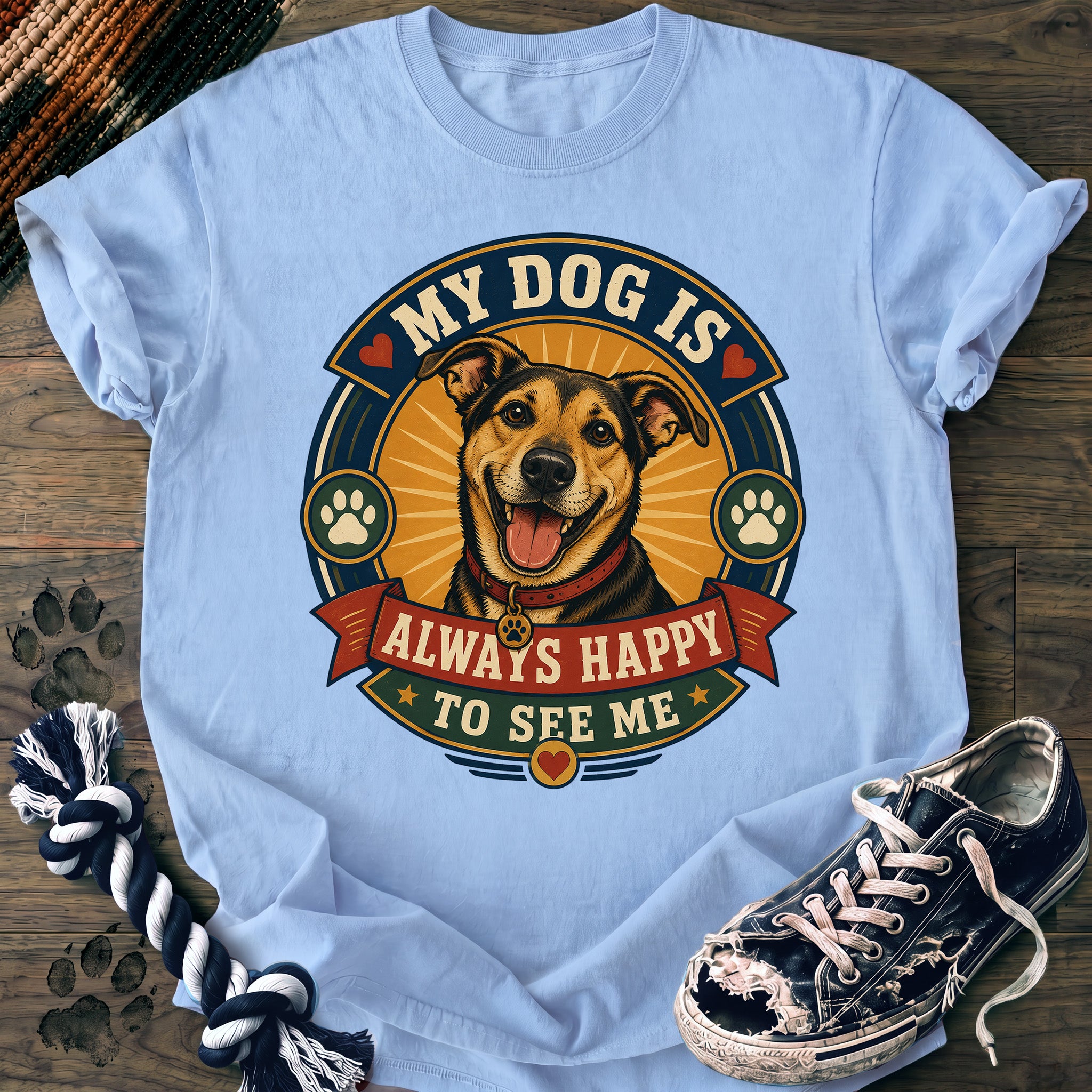PAWSSION CLUB t-shirt in Chambray color - SKU PC-0044