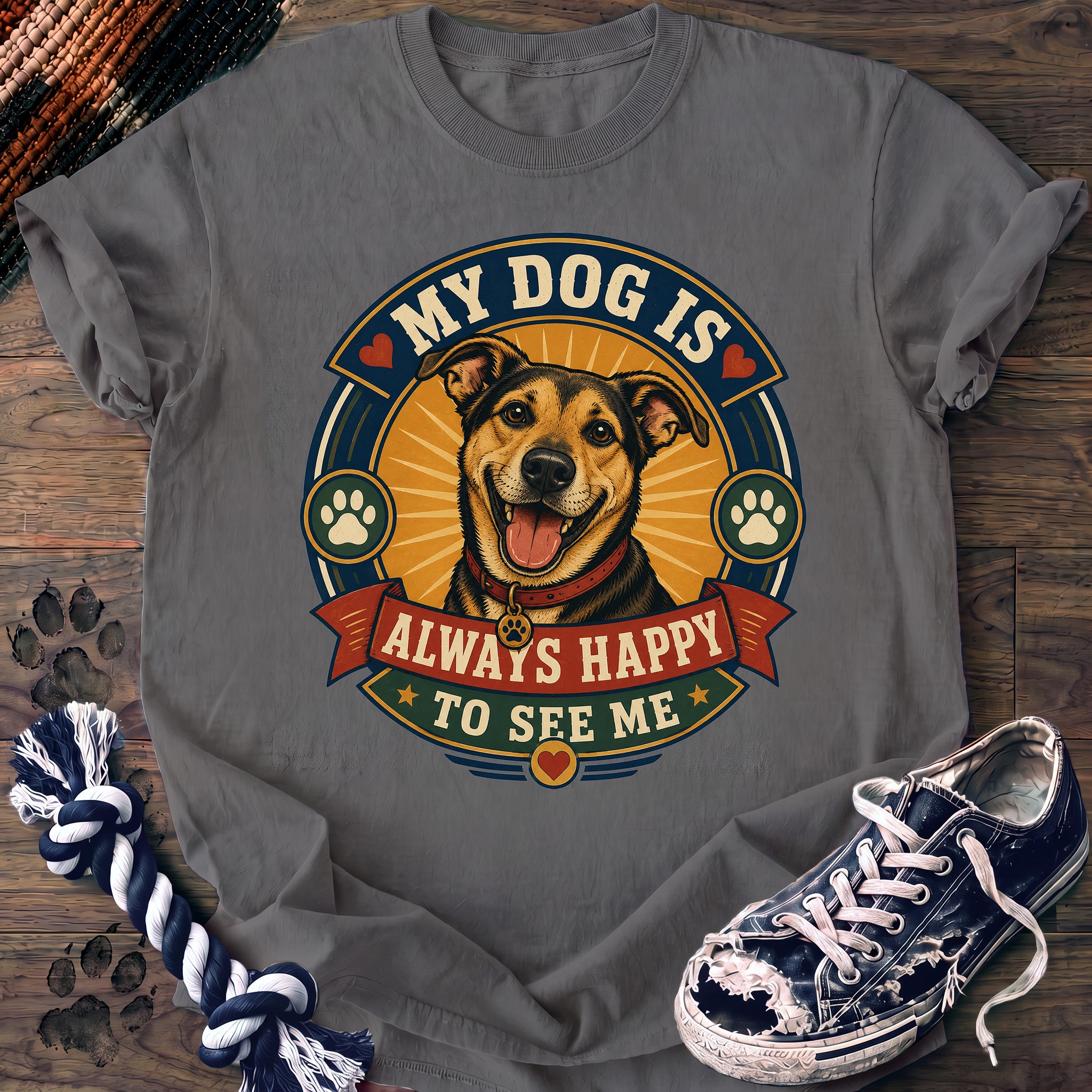 PAWSSION CLUB t-shirt in Grey color - SKU PC-0044
