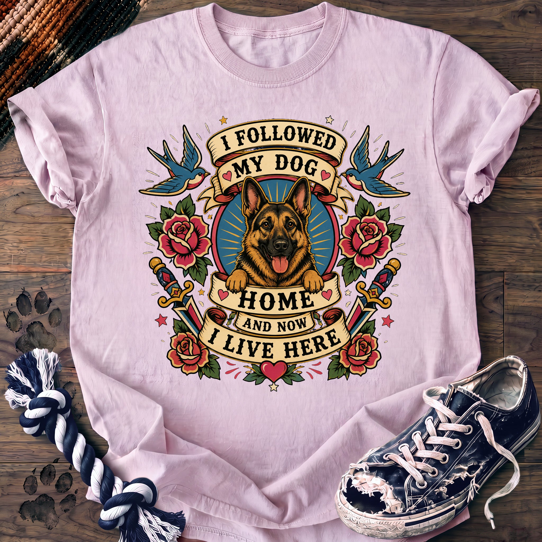 PAWSSION CLUB t-shirt in Blossom color - SKU PC-0045