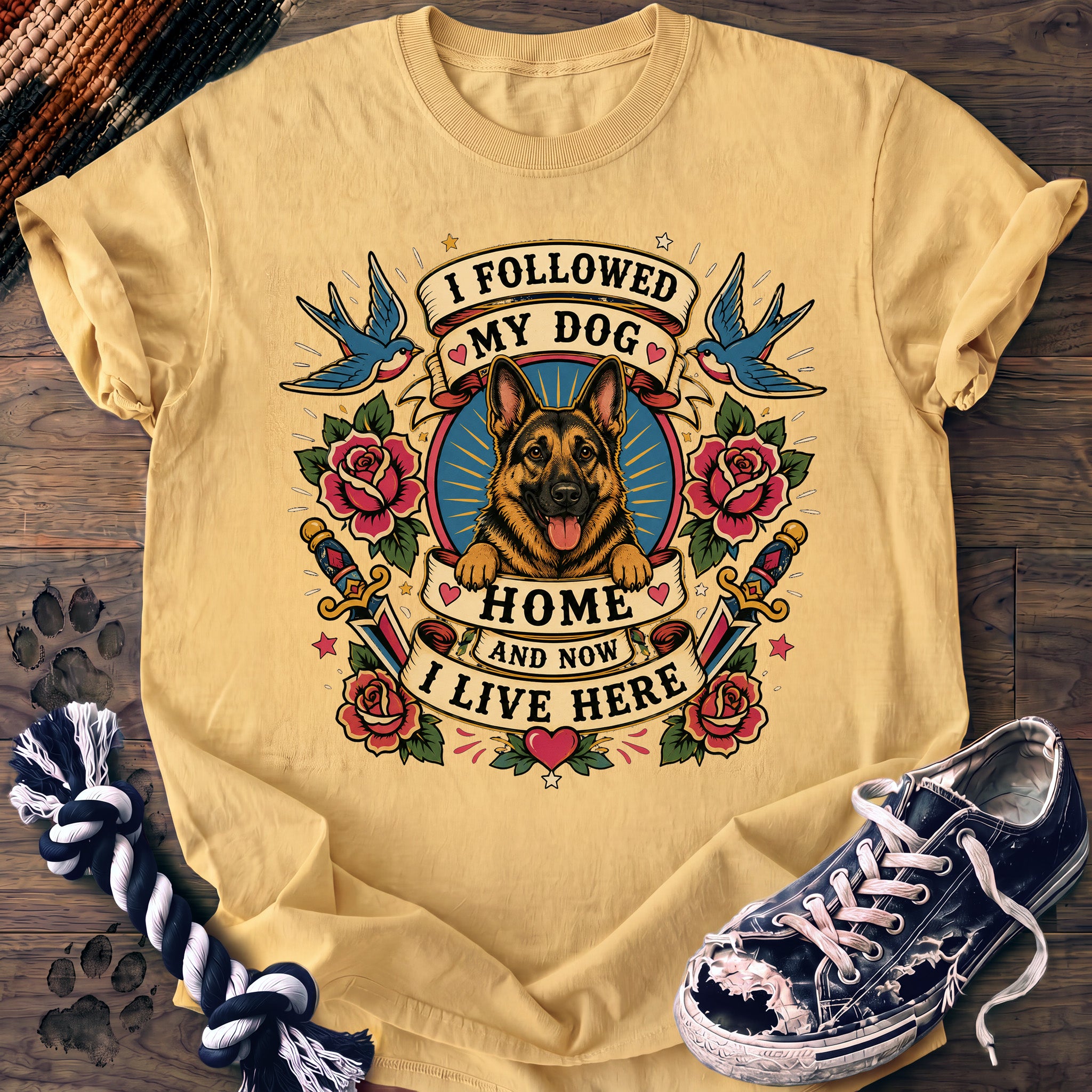PAWSSION CLUB t-shirt in Butter color - SKU PC-0045