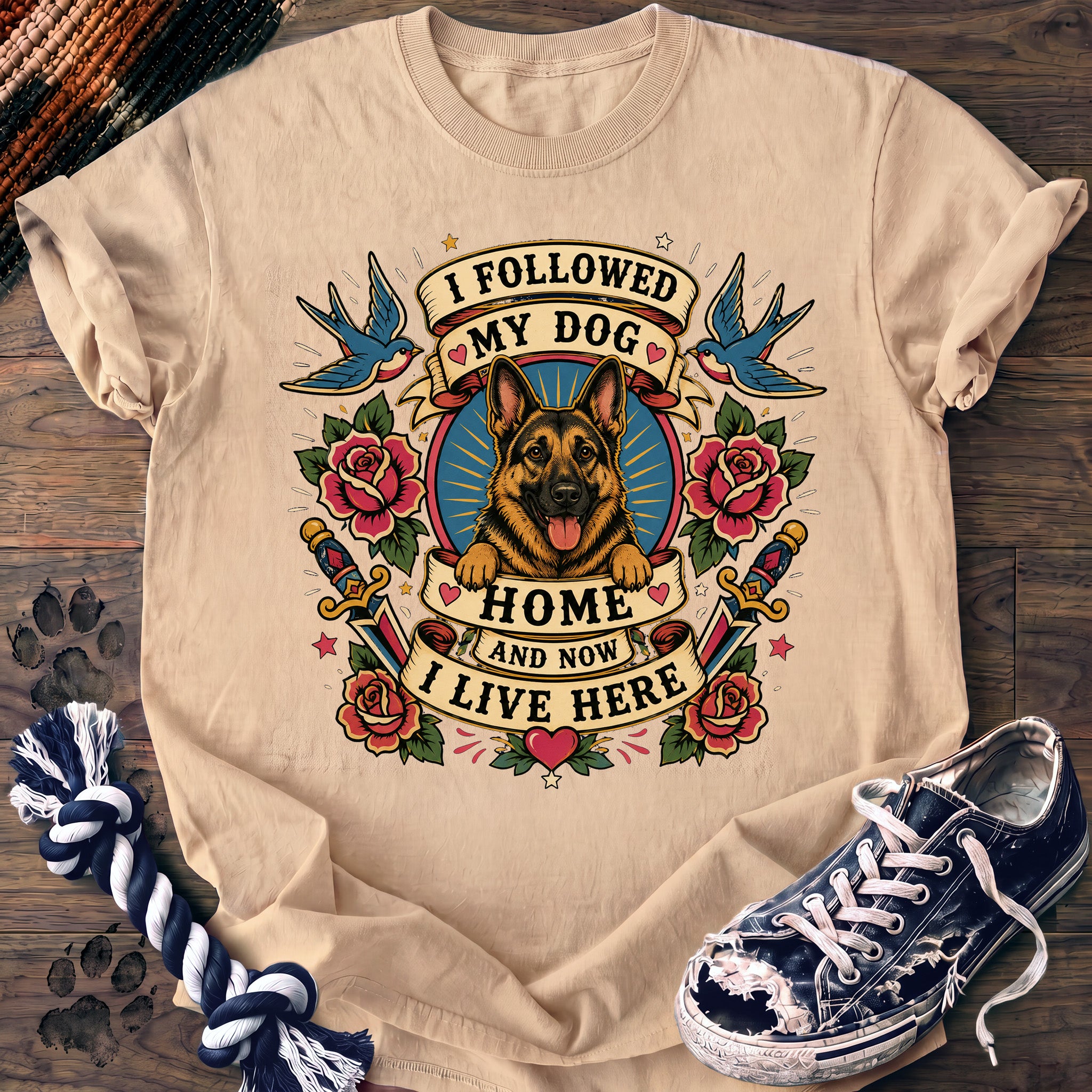 PAWSSION CLUB t-shirt in Ivory color - SKU PC-0045