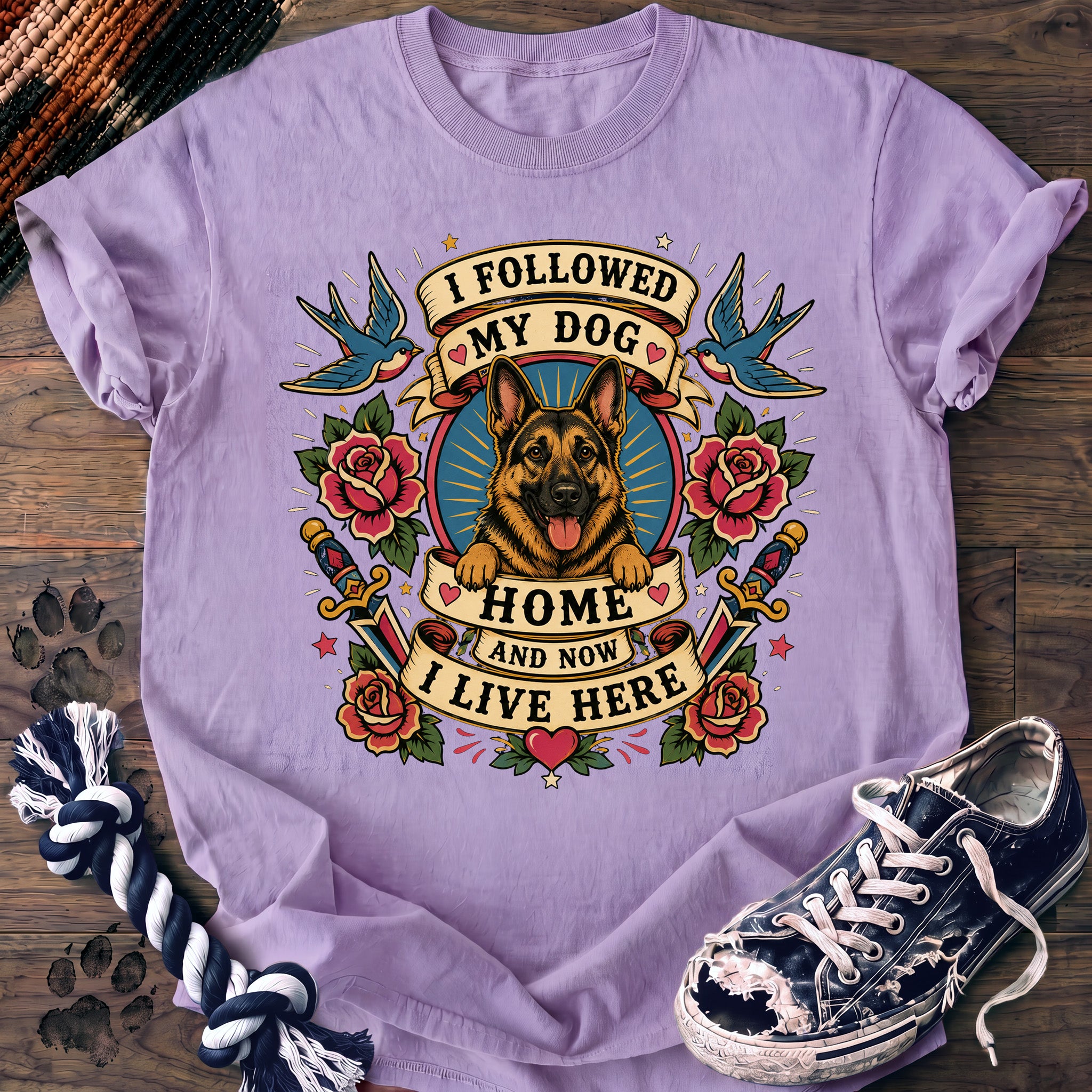PAWSSION CLUB t-shirt in Orchid color - SKU PC-0045