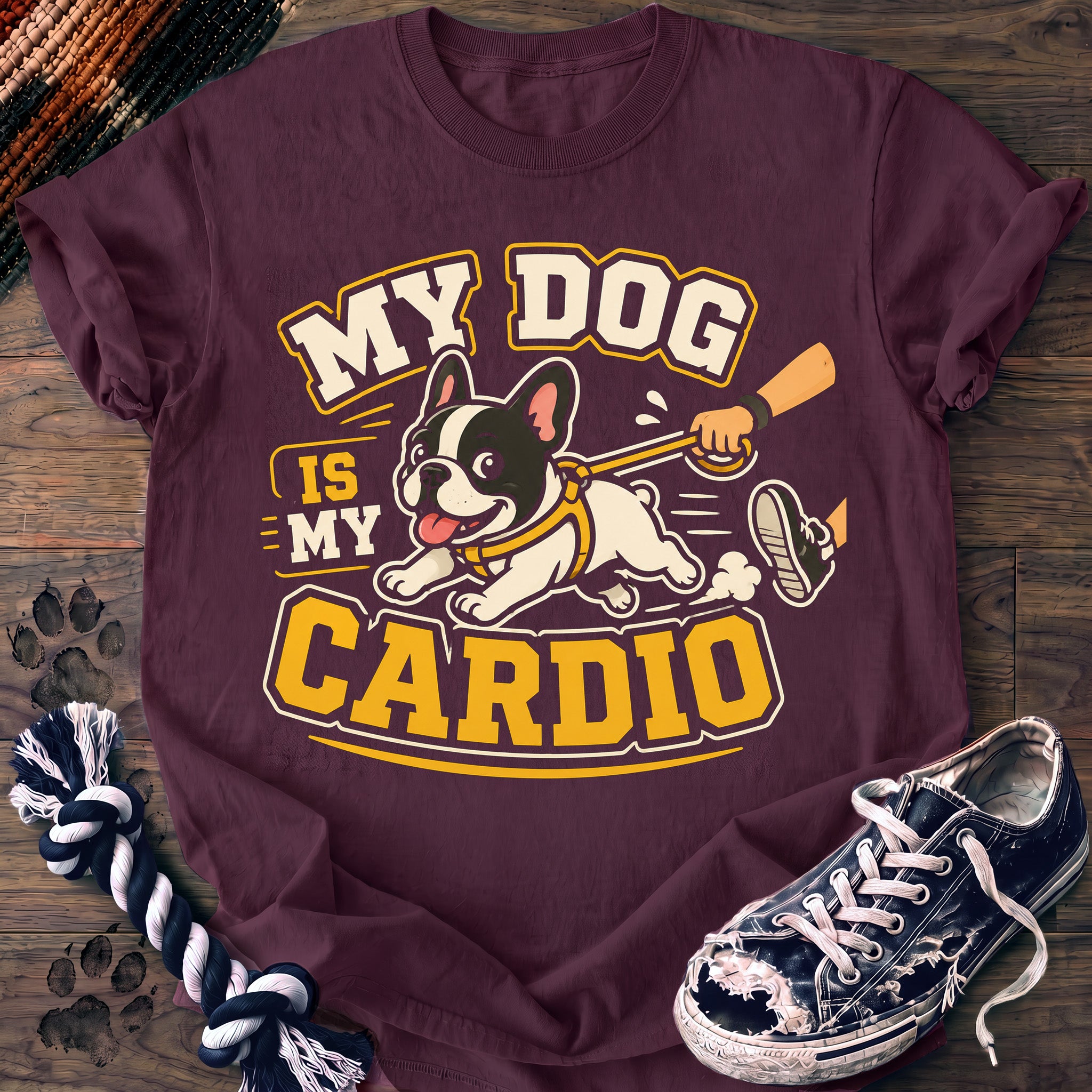 PAWSSION CLUB t-shirt in Berry color - SKU PC-0046