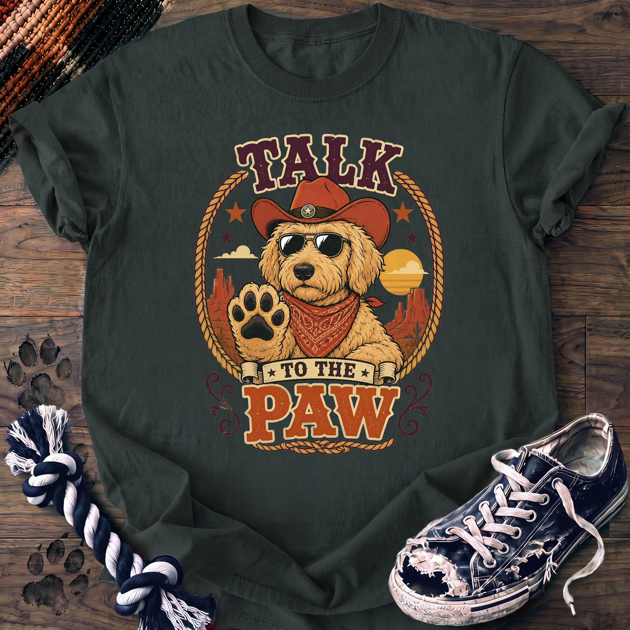 PAWSSION CLUB t-shirt in BlueSpruce color - SKU PC-0047