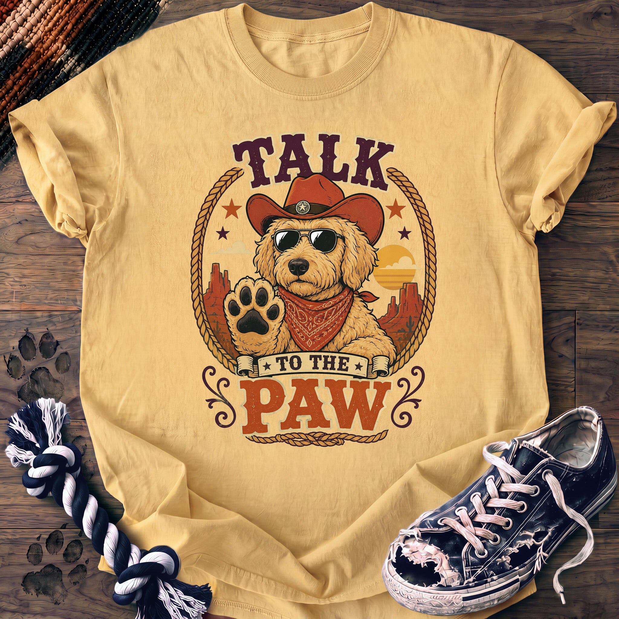 PAWSSION CLUB t-shirt in Butter color - SKU PC-0047