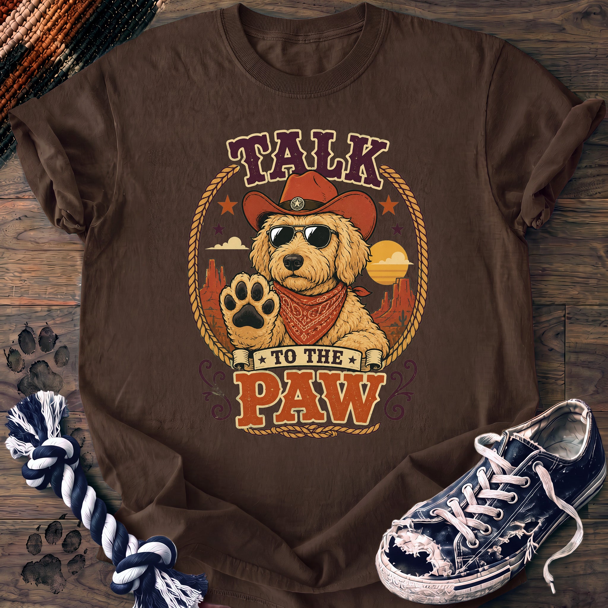 PAWSSION CLUB t-shirt in Espresso color - SKU PC-0047