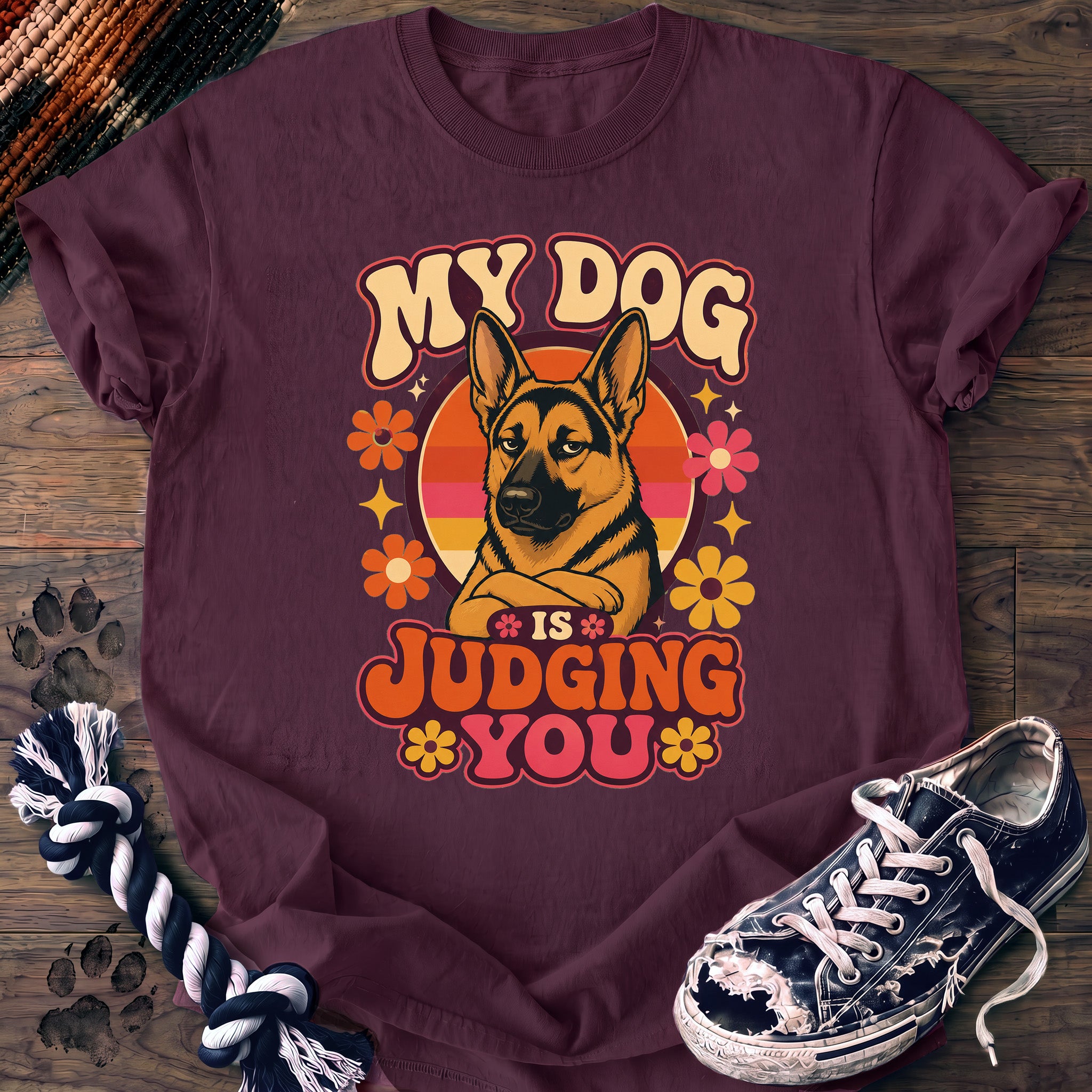 PAWSSION CLUB t-shirt in Berry color - SKU PC-0048