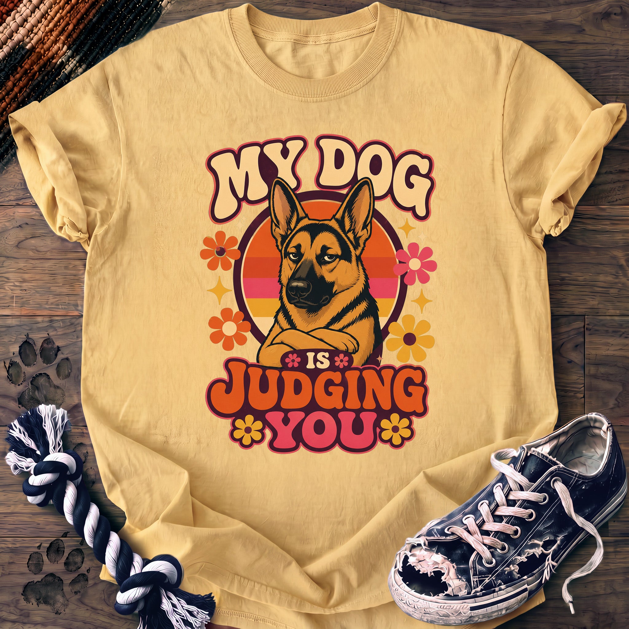 PAWSSION CLUB t-shirt in Butter color - SKU PC-0048