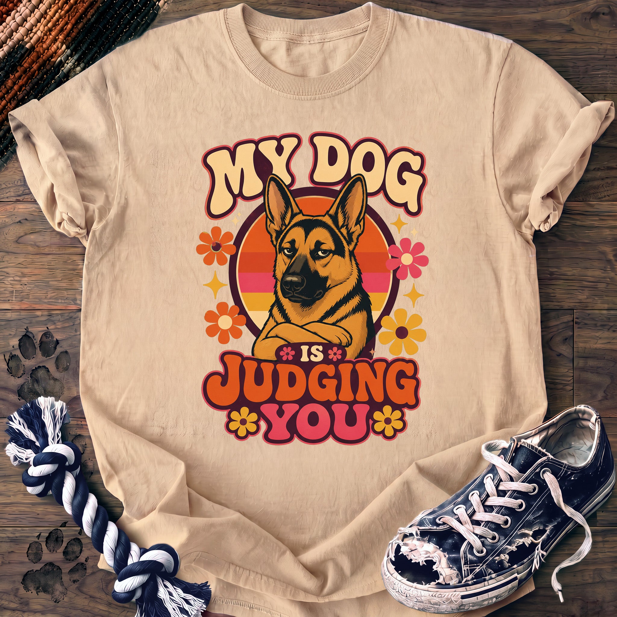 PAWSSION CLUB t-shirt in Ivory color - SKU PC-0048