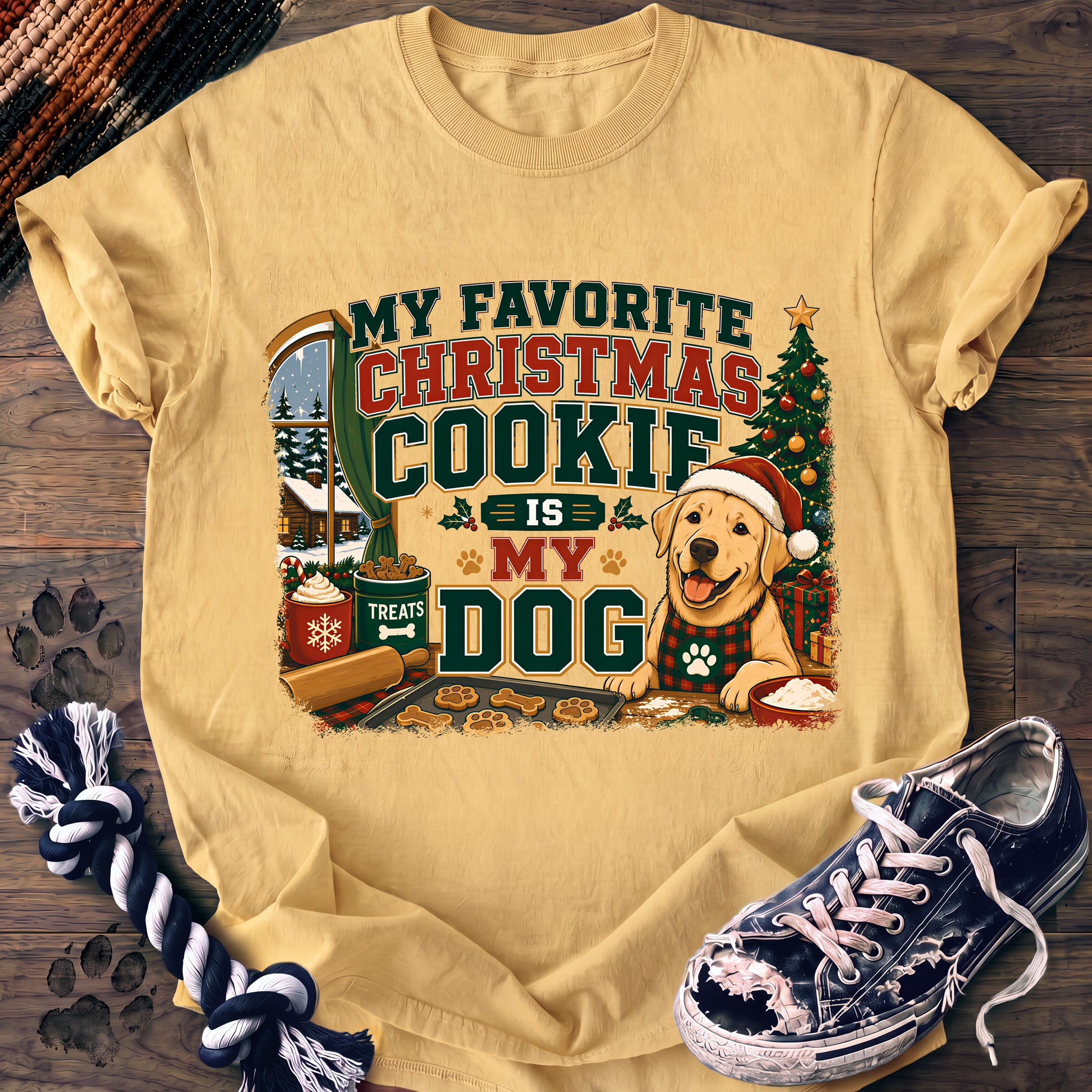 PAWSSION CLUB t-shirt in Butter color - SKU PC-0049