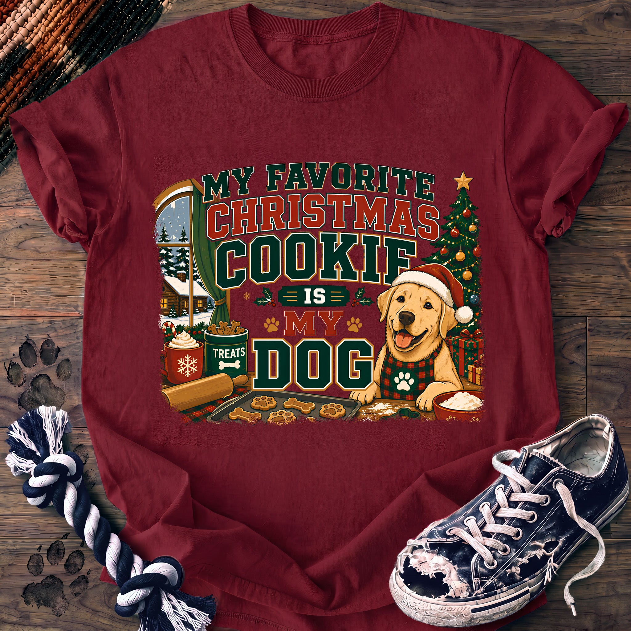 PAWSSION CLUB t-shirt in Crimson color - SKU PC-0049