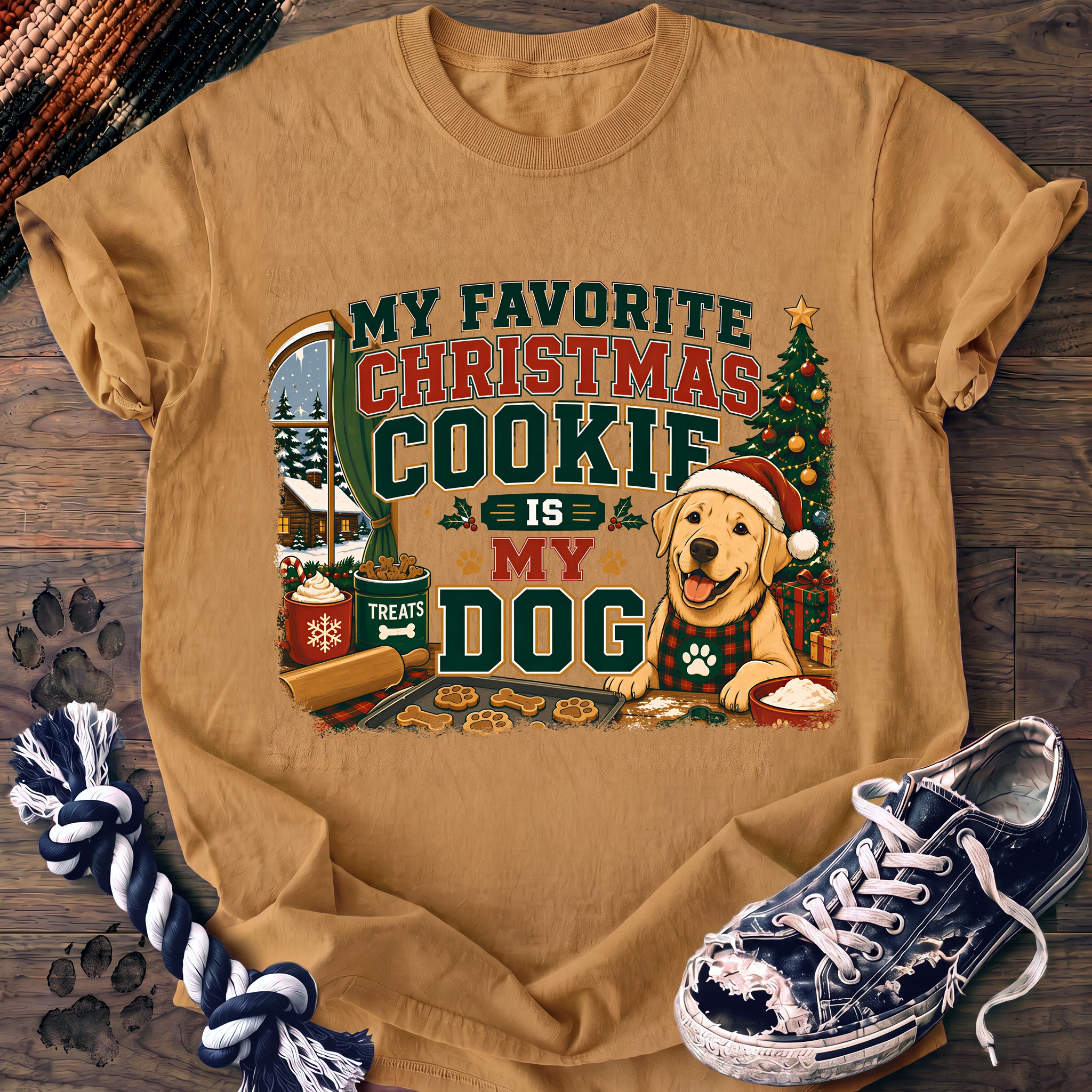 PAWSSION CLUB t-shirt in Mustard color - SKU PC-0049