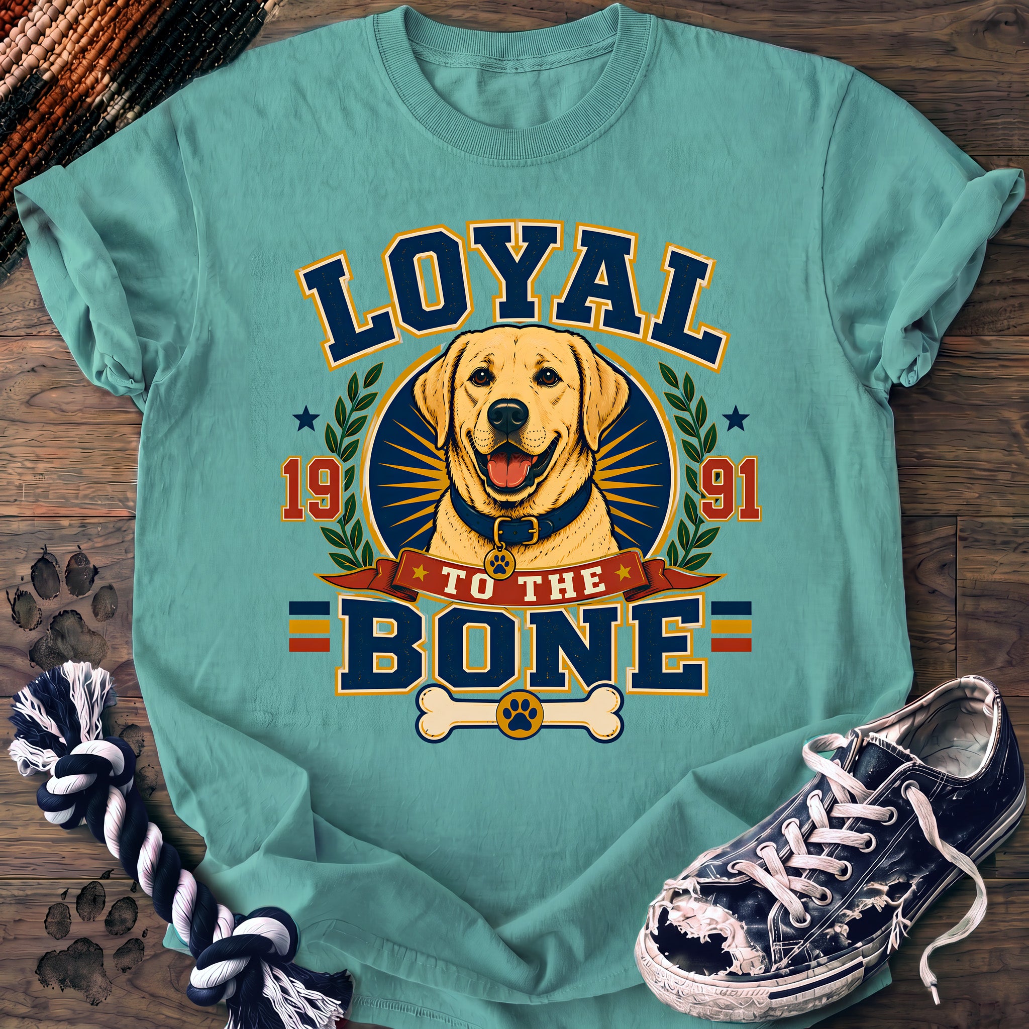 PAWSSION CLUB t-shirt in ChalkyMint color - SKU PC-0050