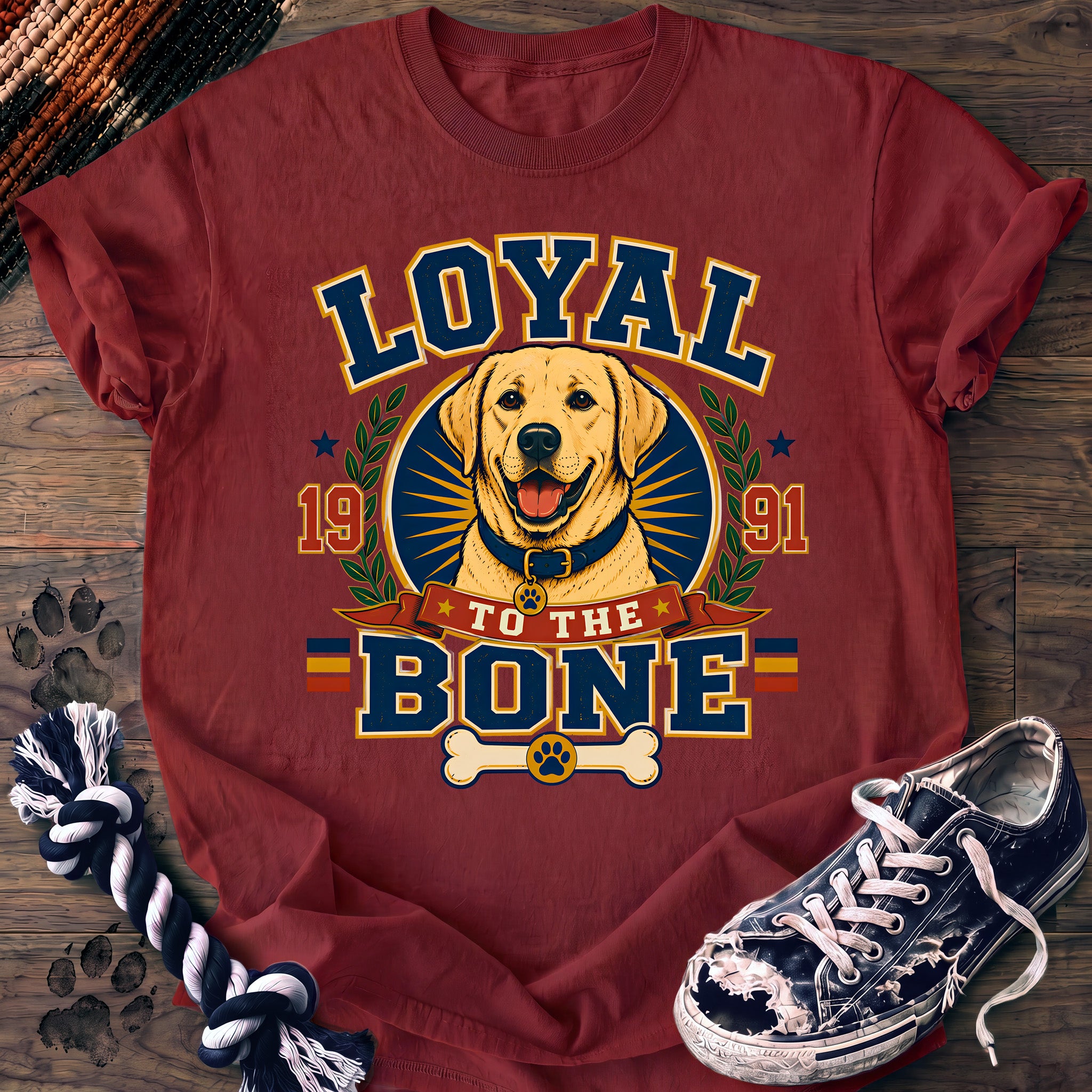 PAWSSION CLUB t-shirt in Chili color - SKU PC-0050