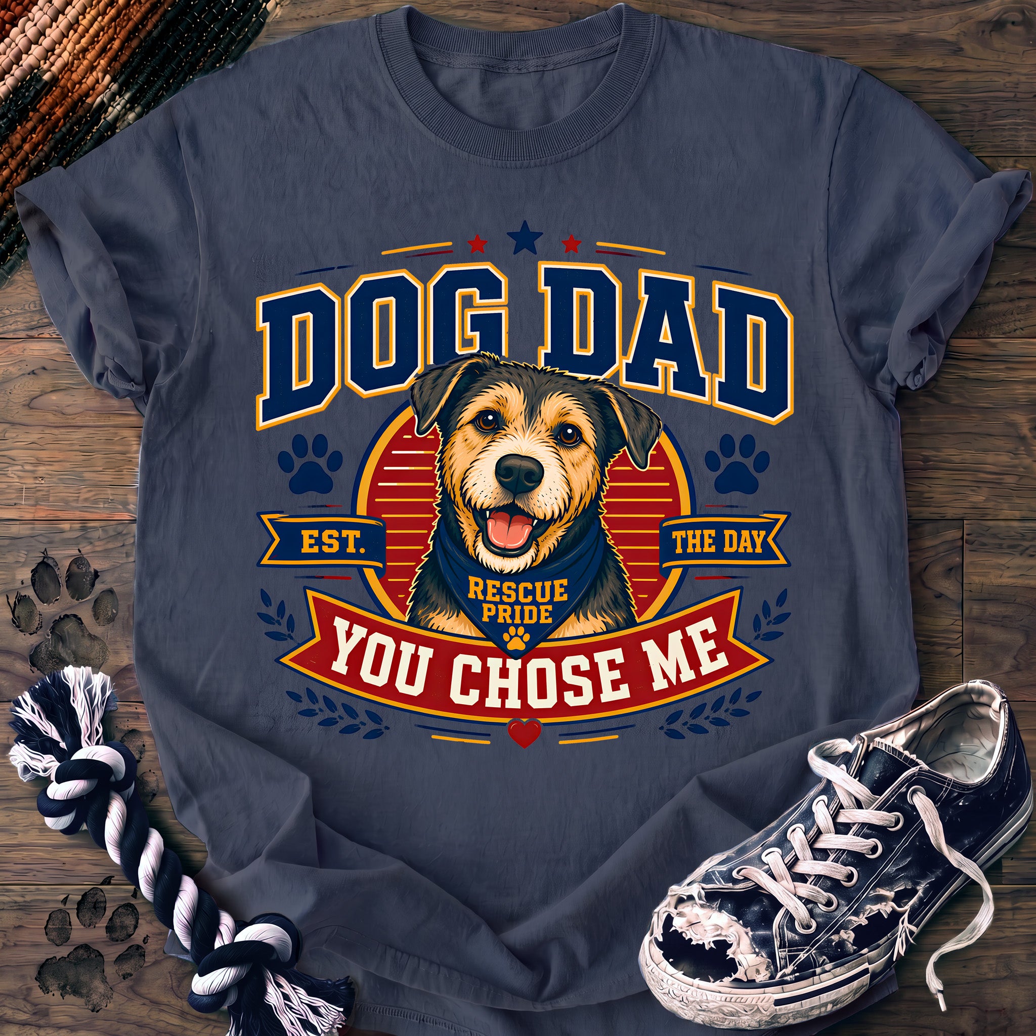 PAWSSION CLUB t-shirt in BlueJean color - SKU PC-0052