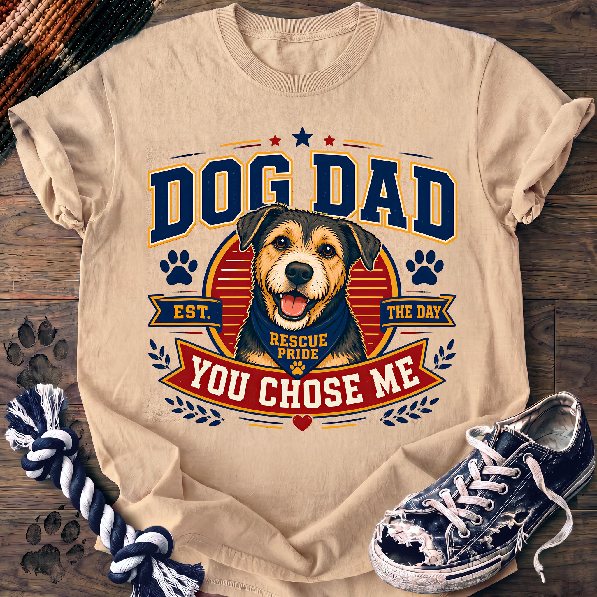 PAWSSION CLUB t-shirt in Ivory color - SKU PC-0052