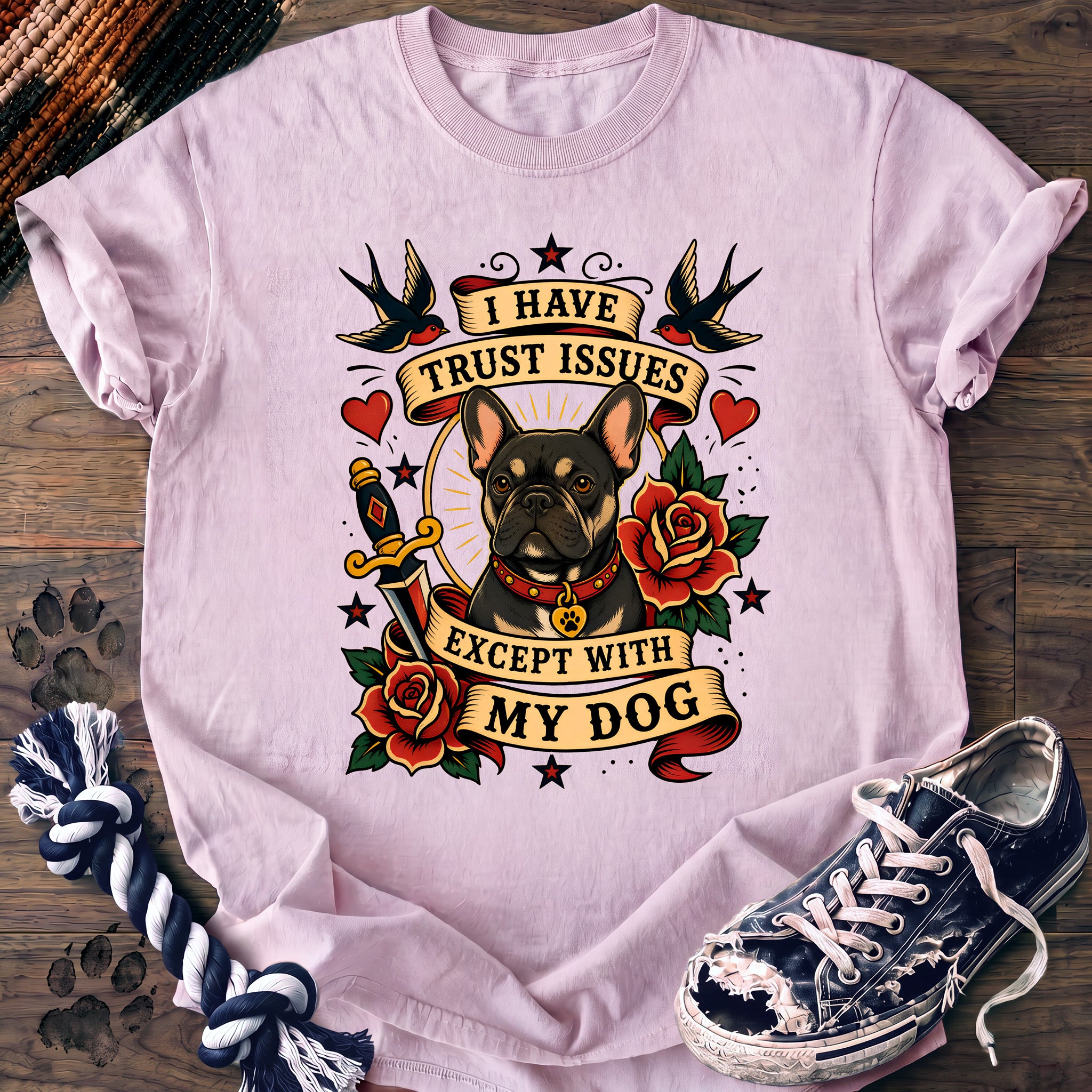 PAWSSION CLUB t-shirt in Blossom color - SKU PC-0053
