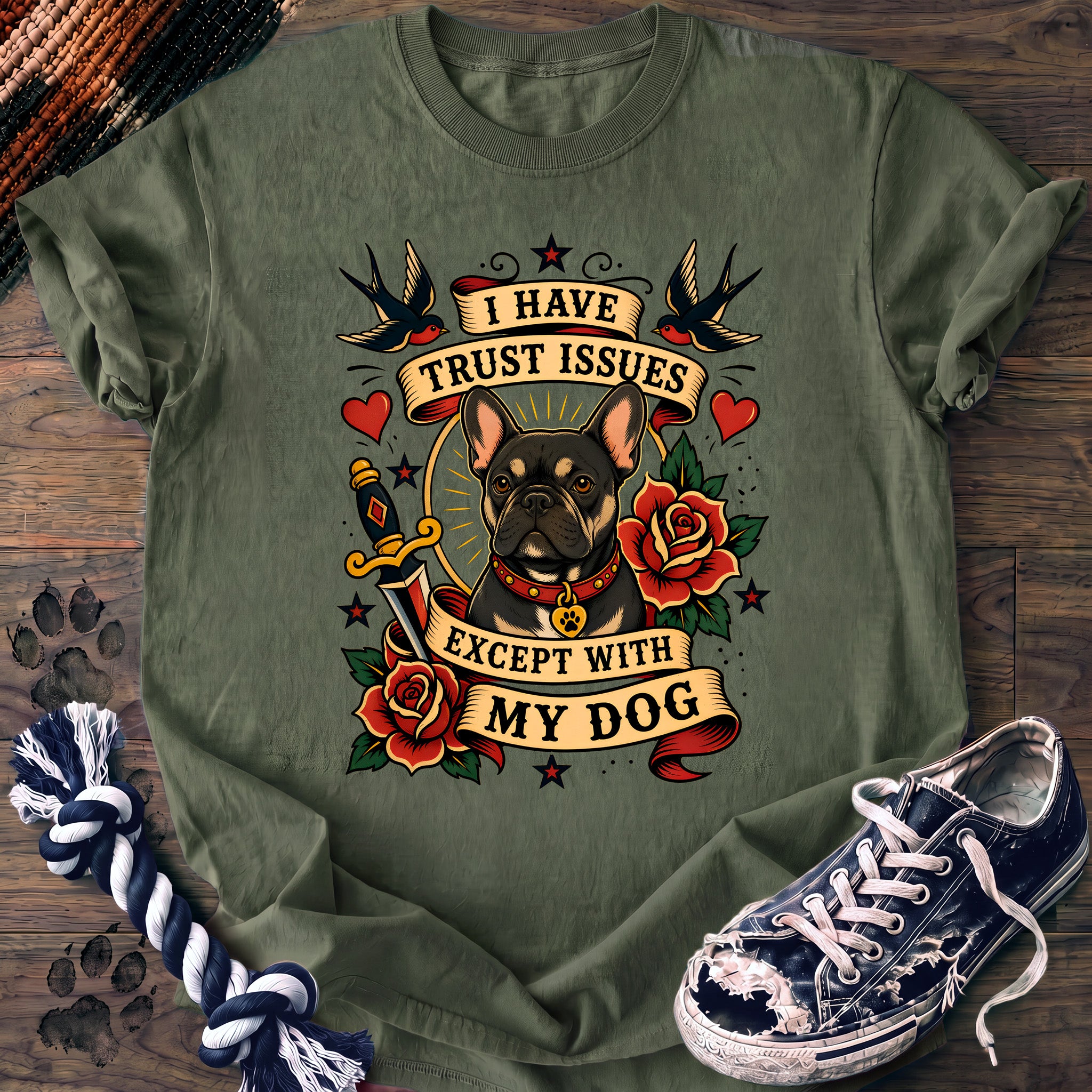 PAWSSION CLUB t-shirt in LightGreen color - SKU PC-0053