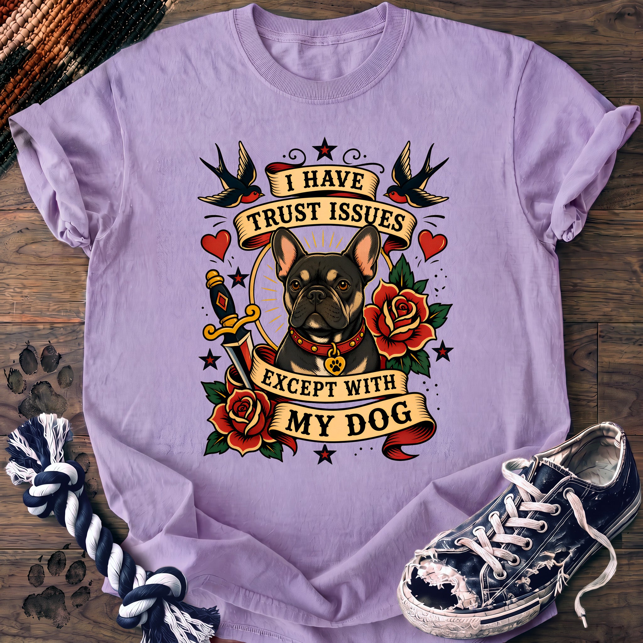 PAWSSION CLUB t-shirt in Orchid color - SKU PC-0053