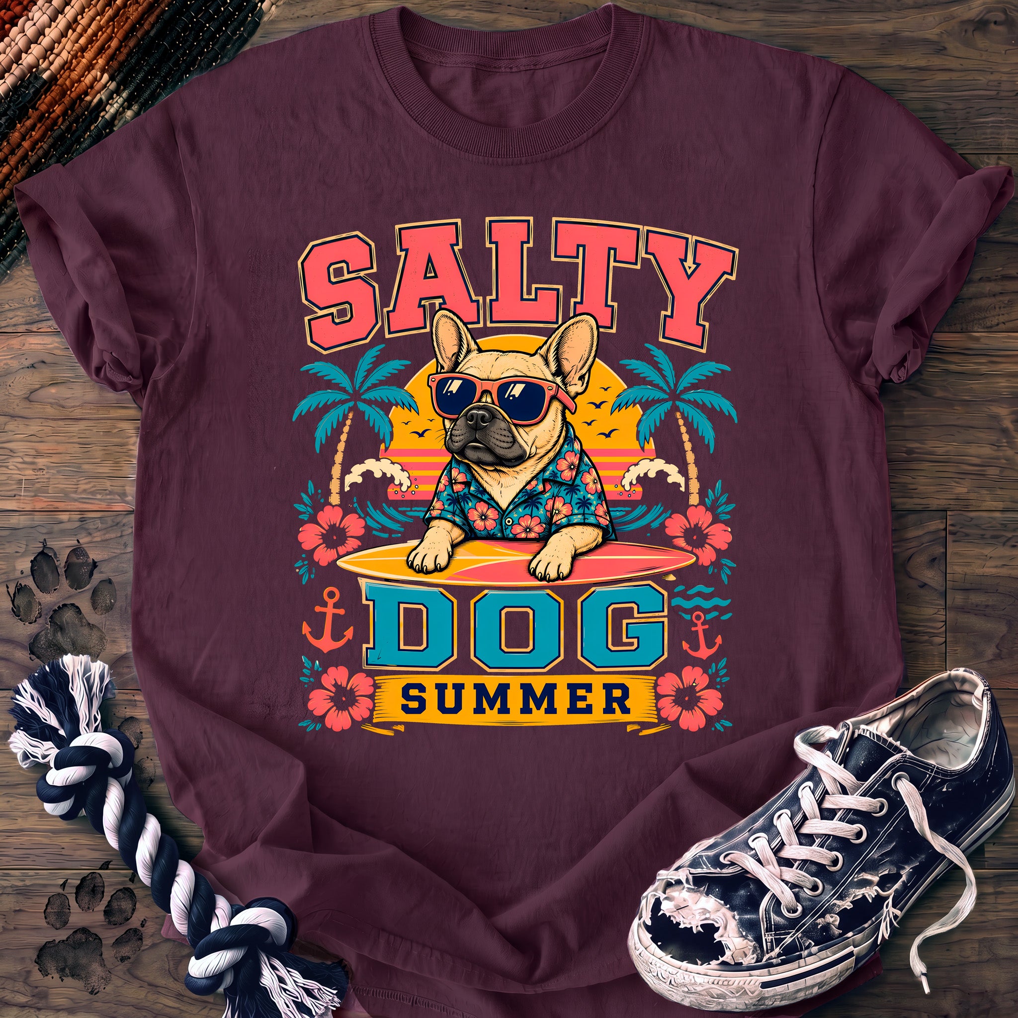 PAWSSION CLUB t-shirt in Berry color - SKU PC-0054