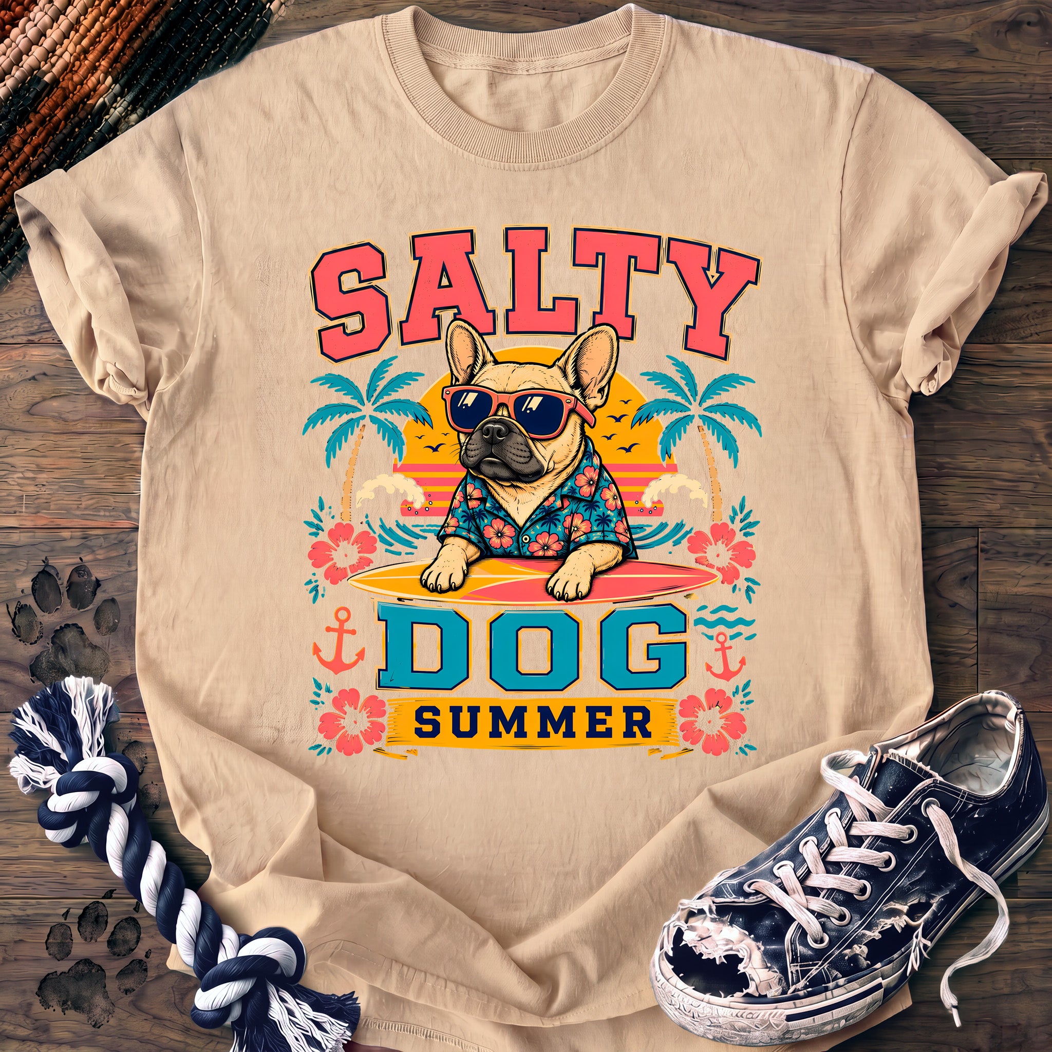PAWSSION CLUB t-shirt in Ivory color - SKU PC-0054