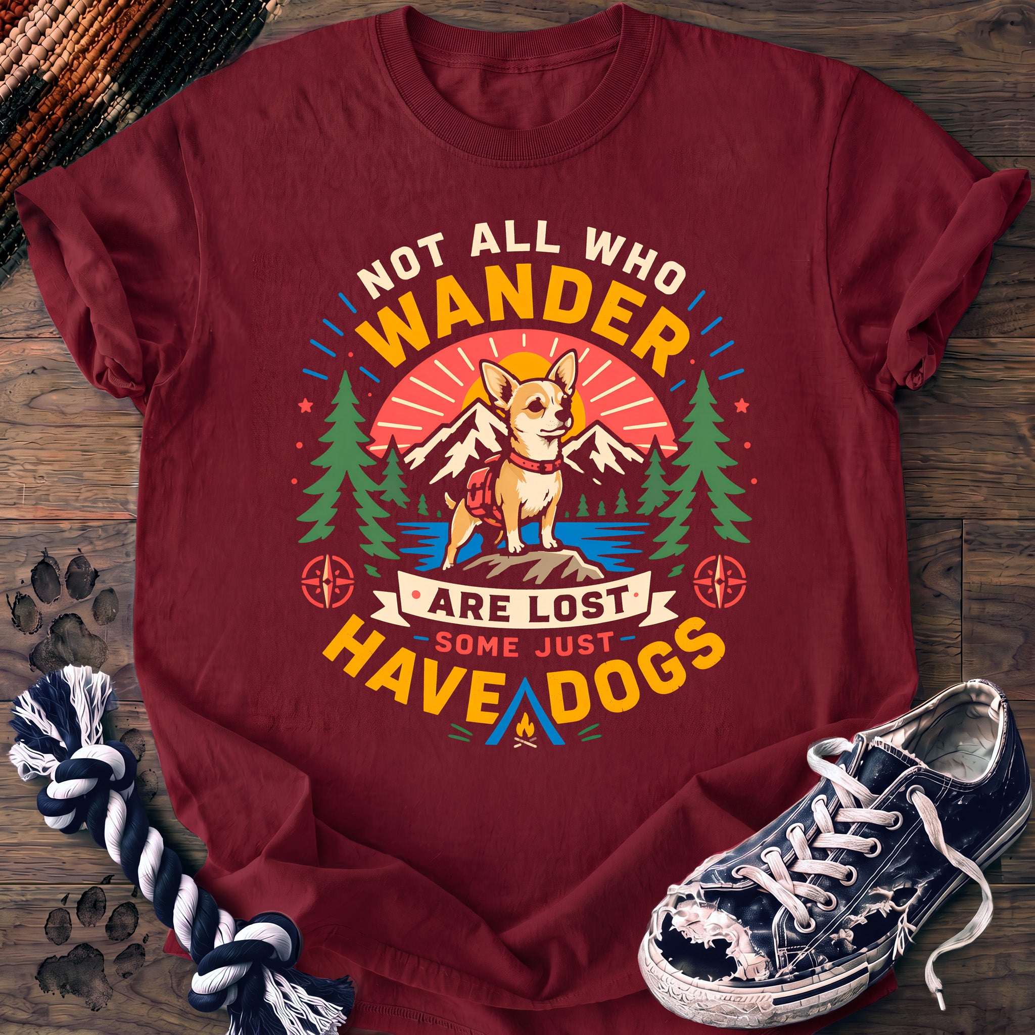 PAWSSION CLUB t-shirt in Crimson color - SKU PC-0055