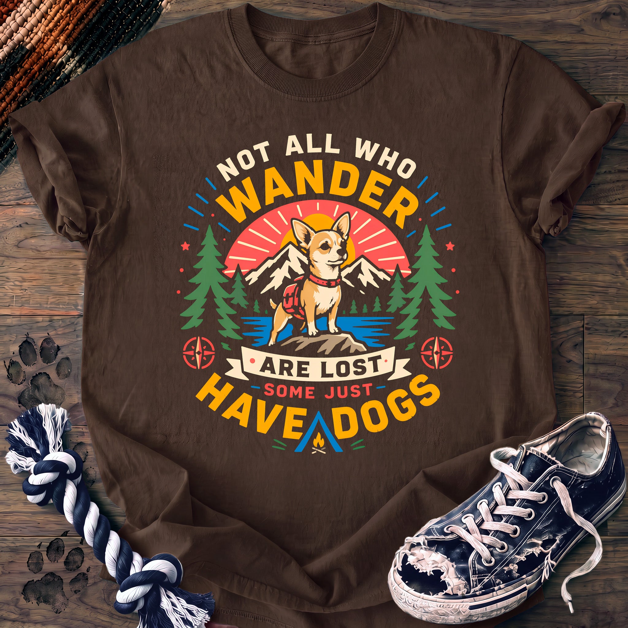 PAWSSION CLUB t-shirt in Espresso color - SKU PC-0055