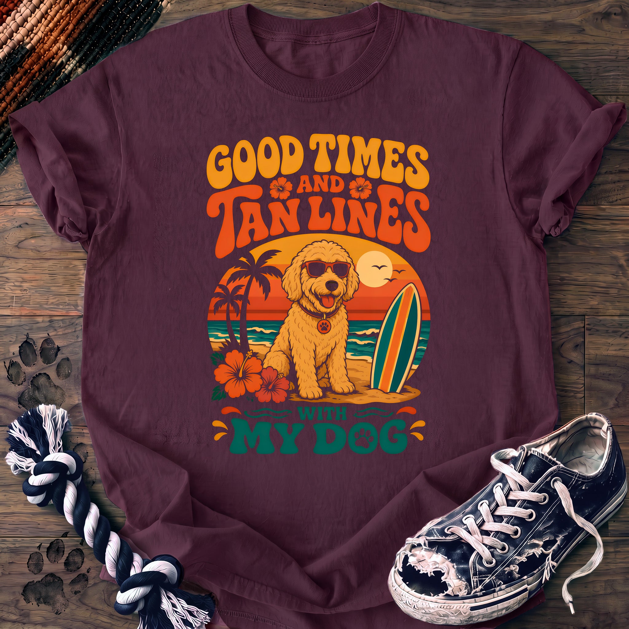 PAWSSION CLUB t-shirt in Berry color - SKU PC-0056