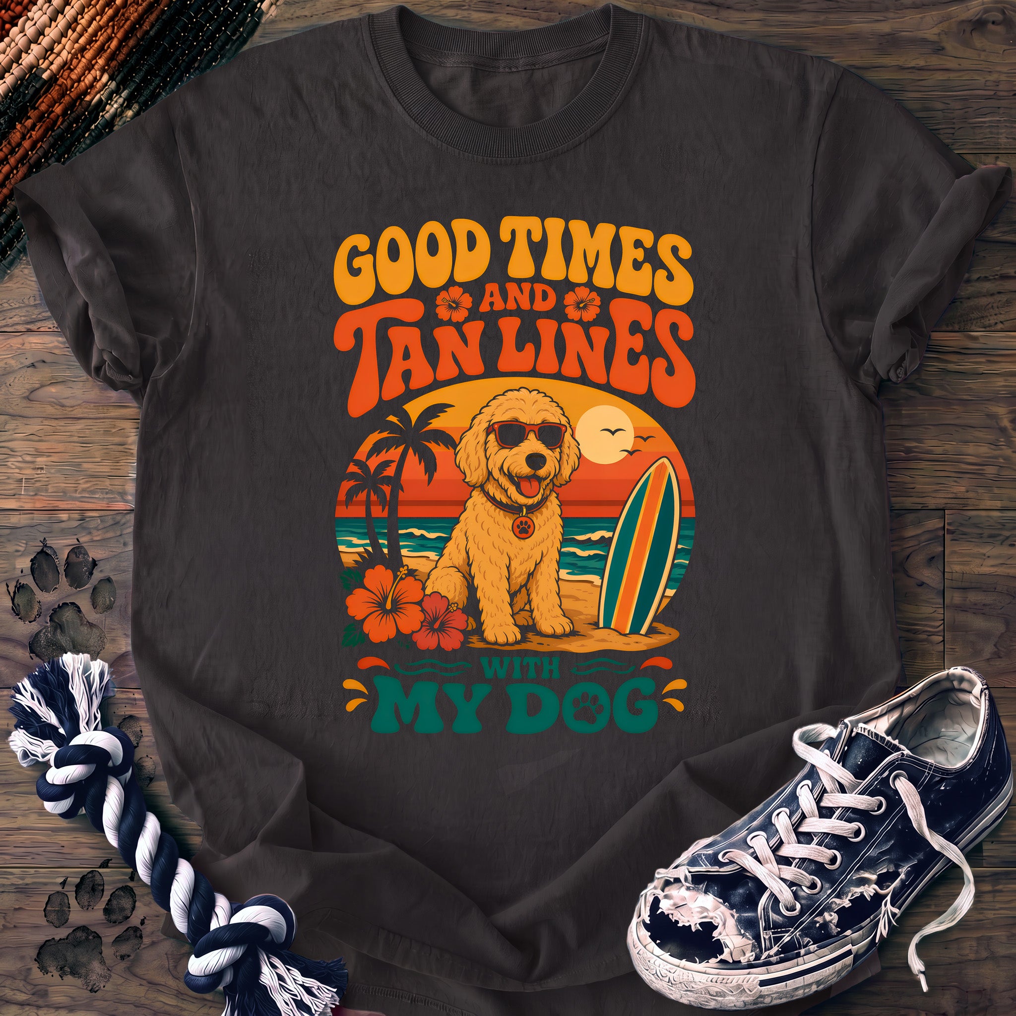 PAWSSION CLUB t-shirt in Graphite color - SKU PC-0056