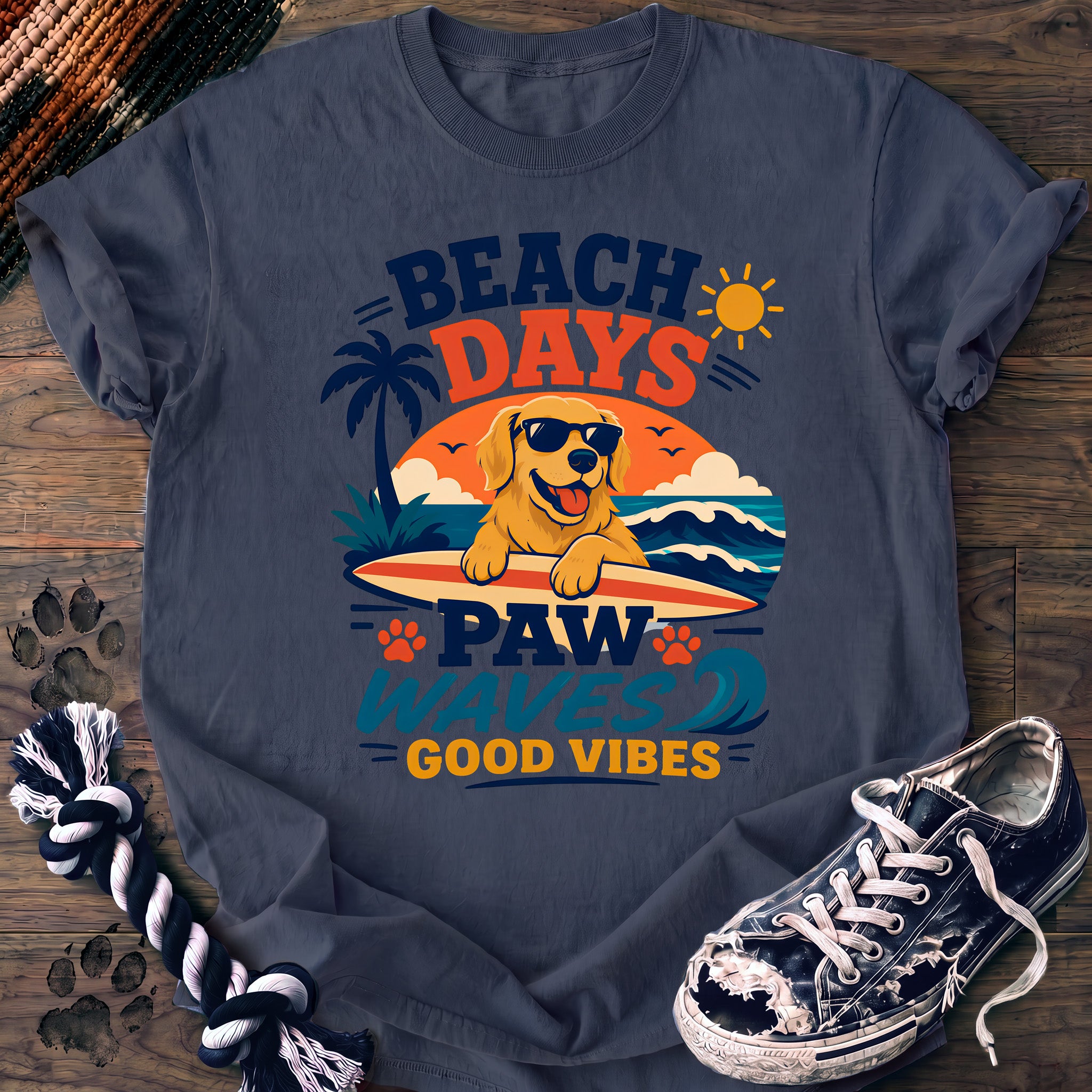 PAWSSION CLUB t-shirt in BlueJean color - SKU PC-0057