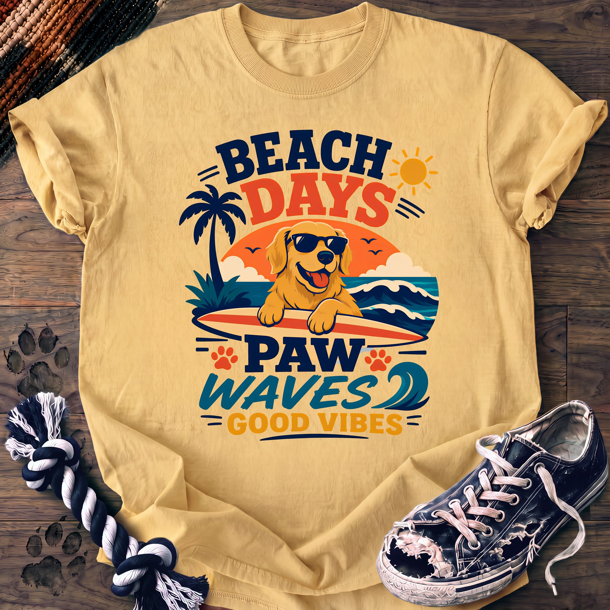 PAWSSION CLUB t-shirt in Butter color - SKU PC-0057