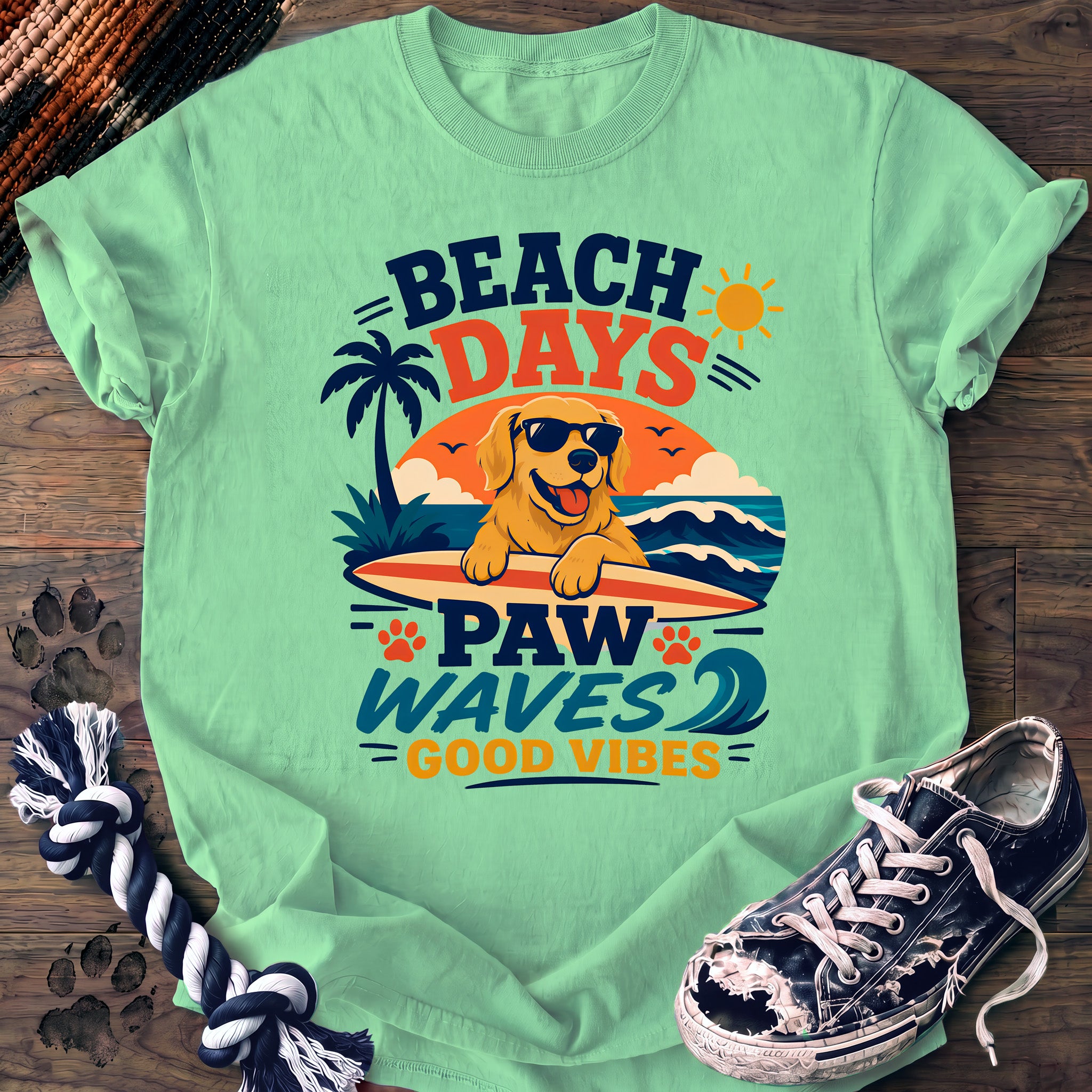 PAWSSION CLUB t-shirt in IslandReef color - SKU PC-0057