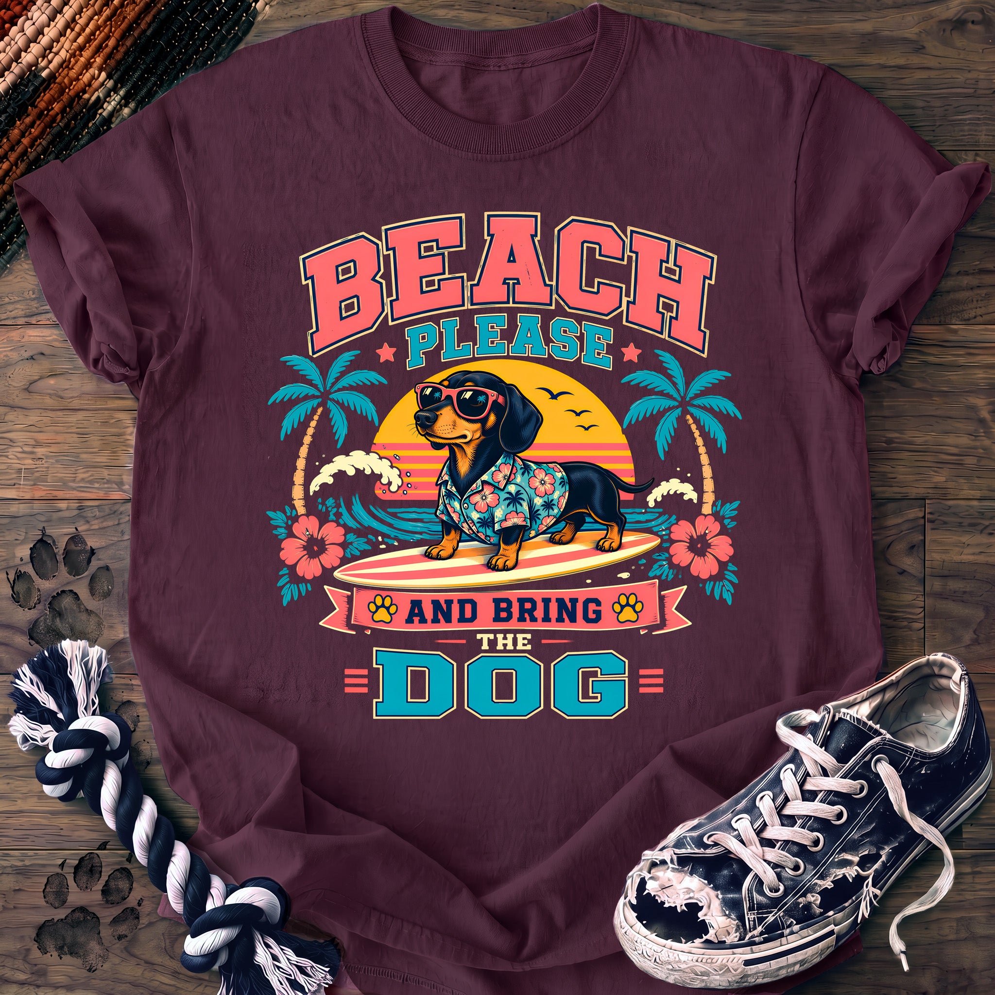 PAWSSION CLUB t-shirt in Berry color - SKU PC-0062