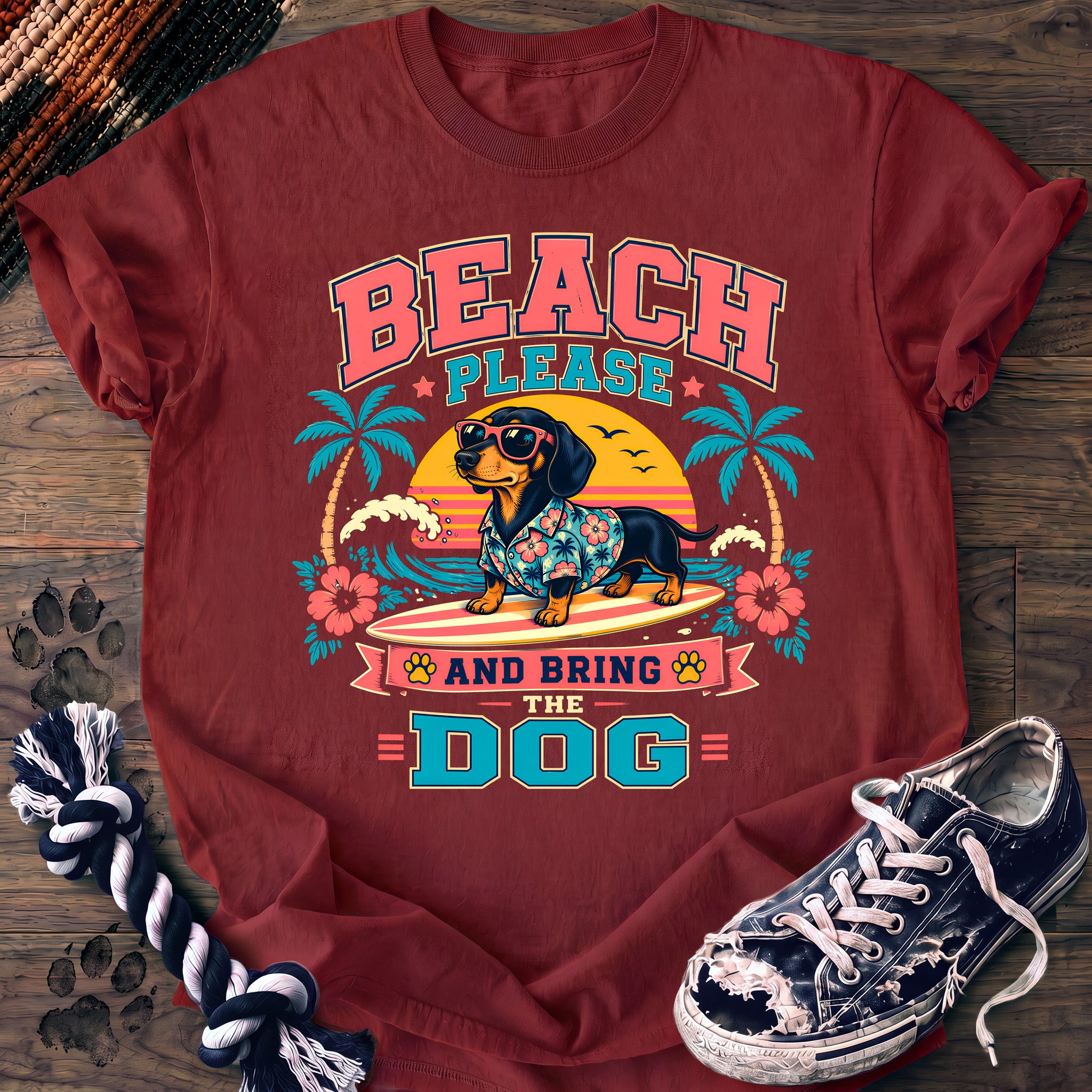 PAWSSION CLUB t-shirt in Chili color - SKU PC-0062