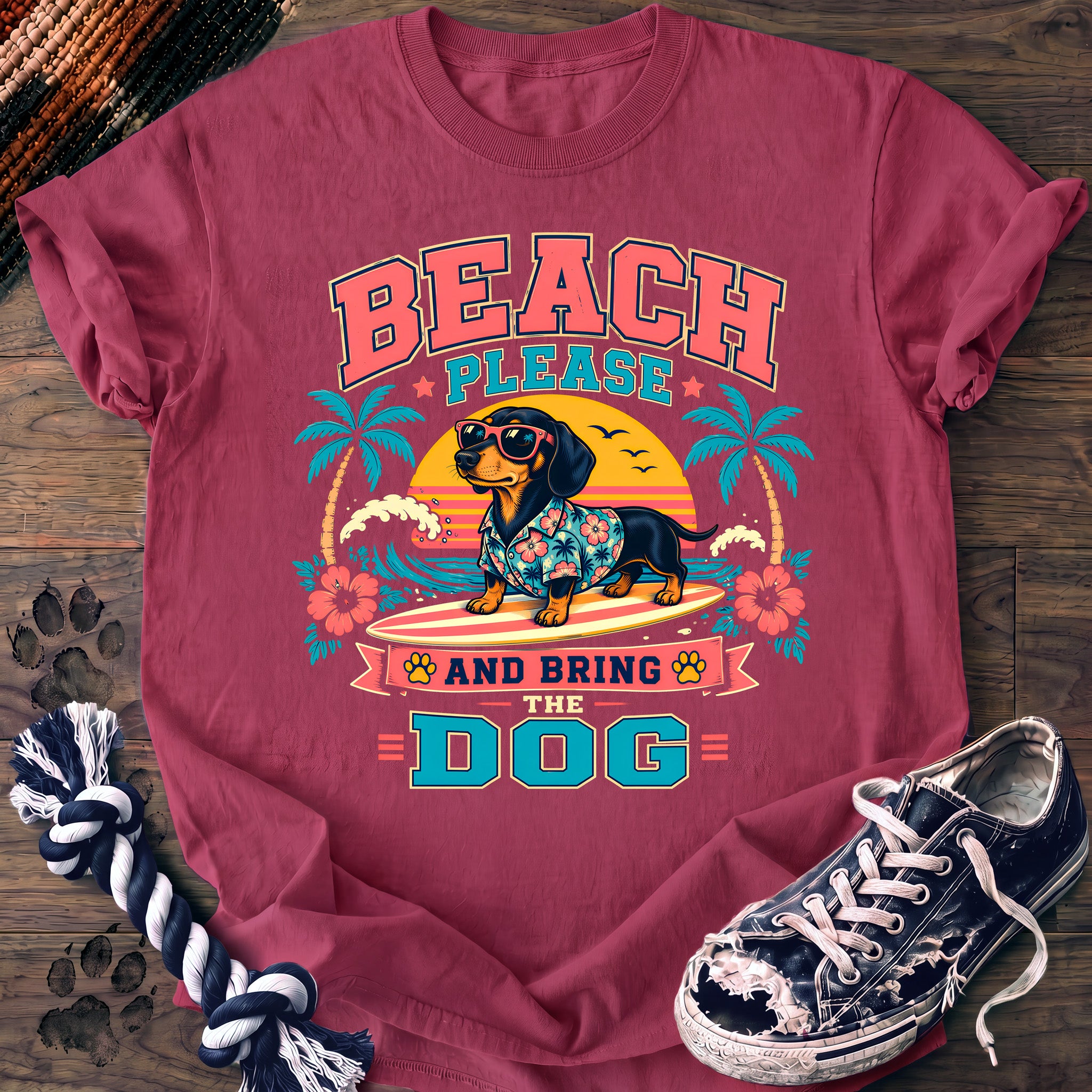 PAWSSION CLUB t-shirt in Crunchberry color - SKU PC-0062