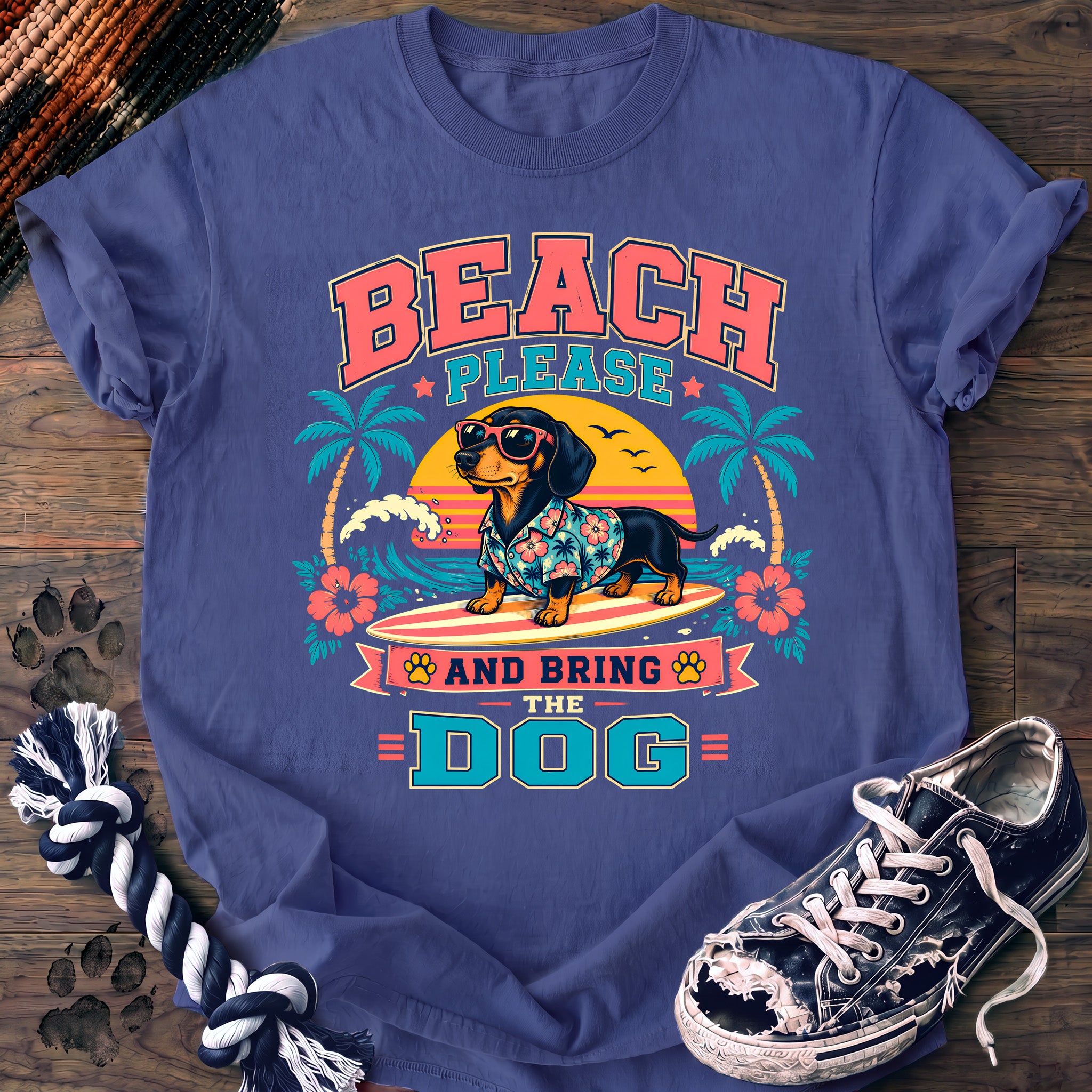 PAWSSION CLUB t-shirt in FloBlue color - SKU PC-0062