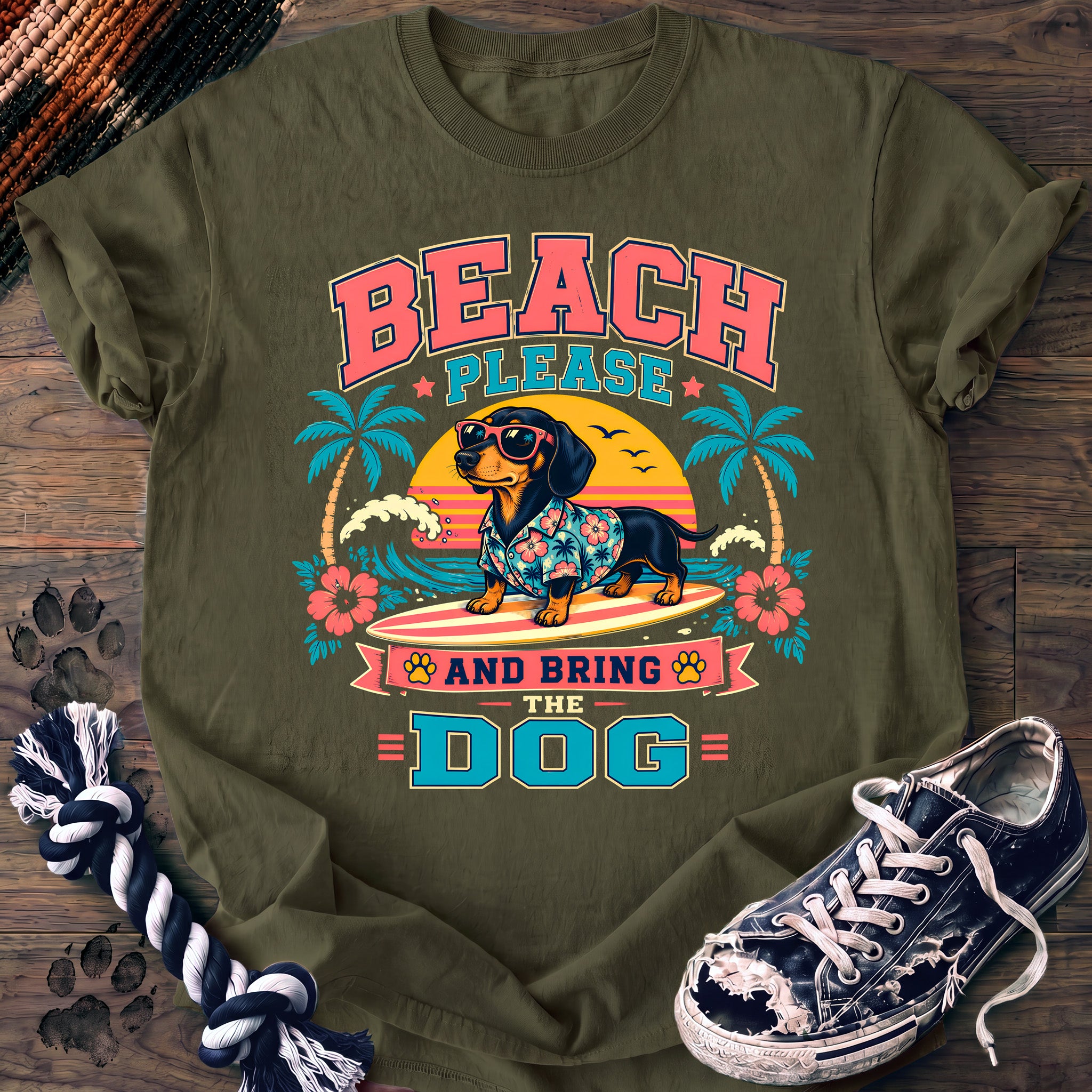 PAWSSION CLUB t-shirt in Moss color - SKU PC-0062