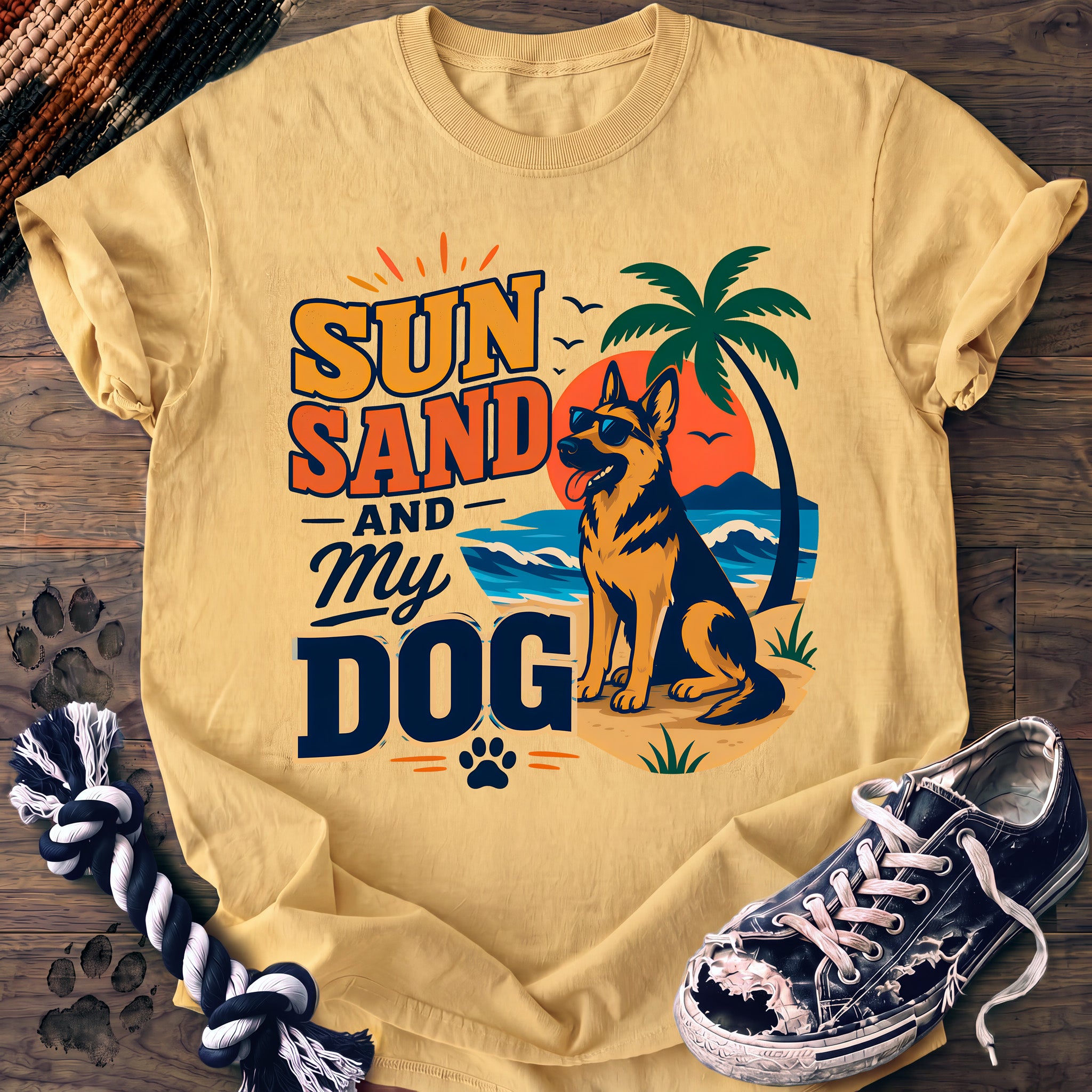 PAWSSION CLUB t-shirt in Butter color - SKU PC-0063